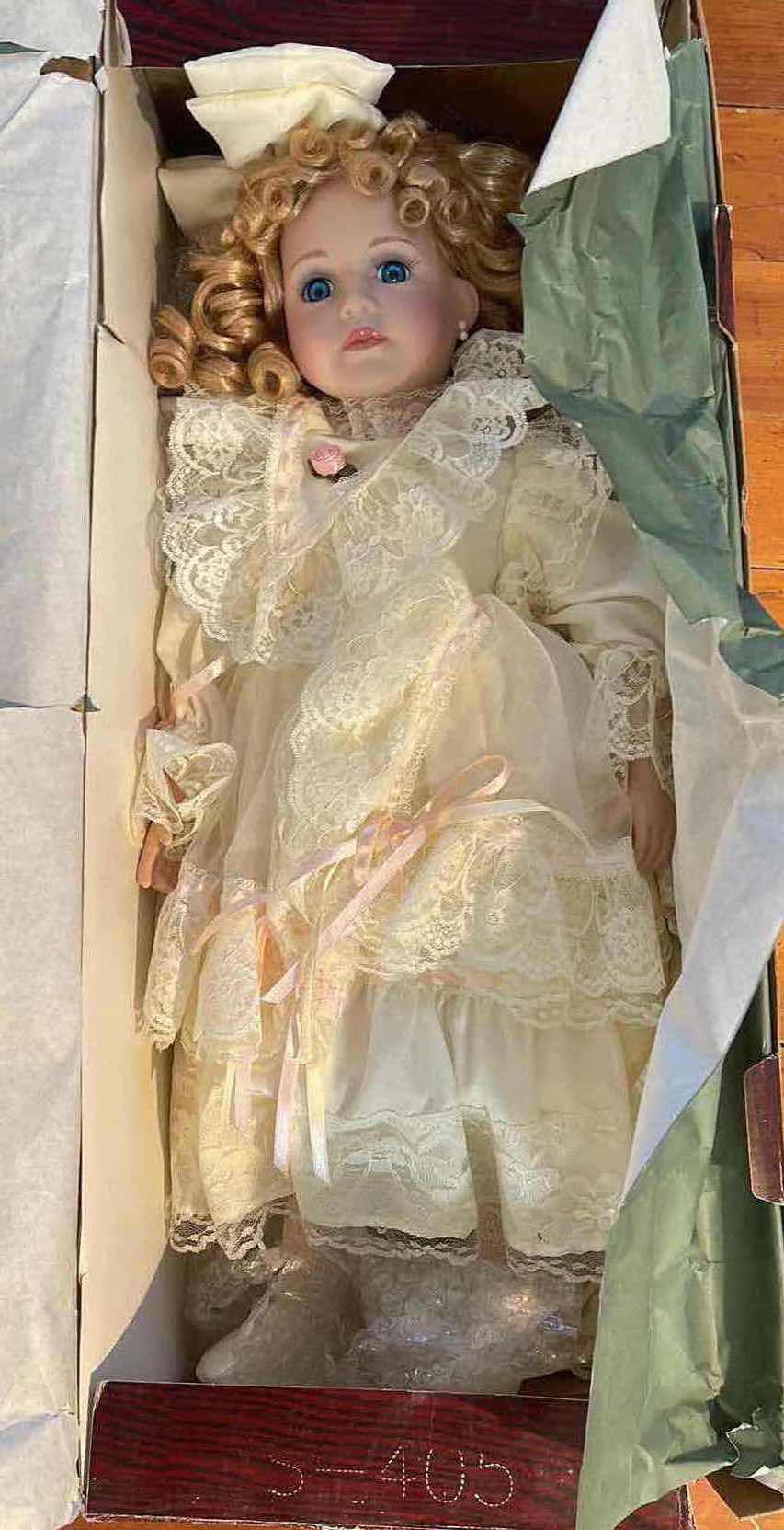 Photo 1 of TIMELESS 3/2500 PORCELAIN DOLL W/ COA AND BOX