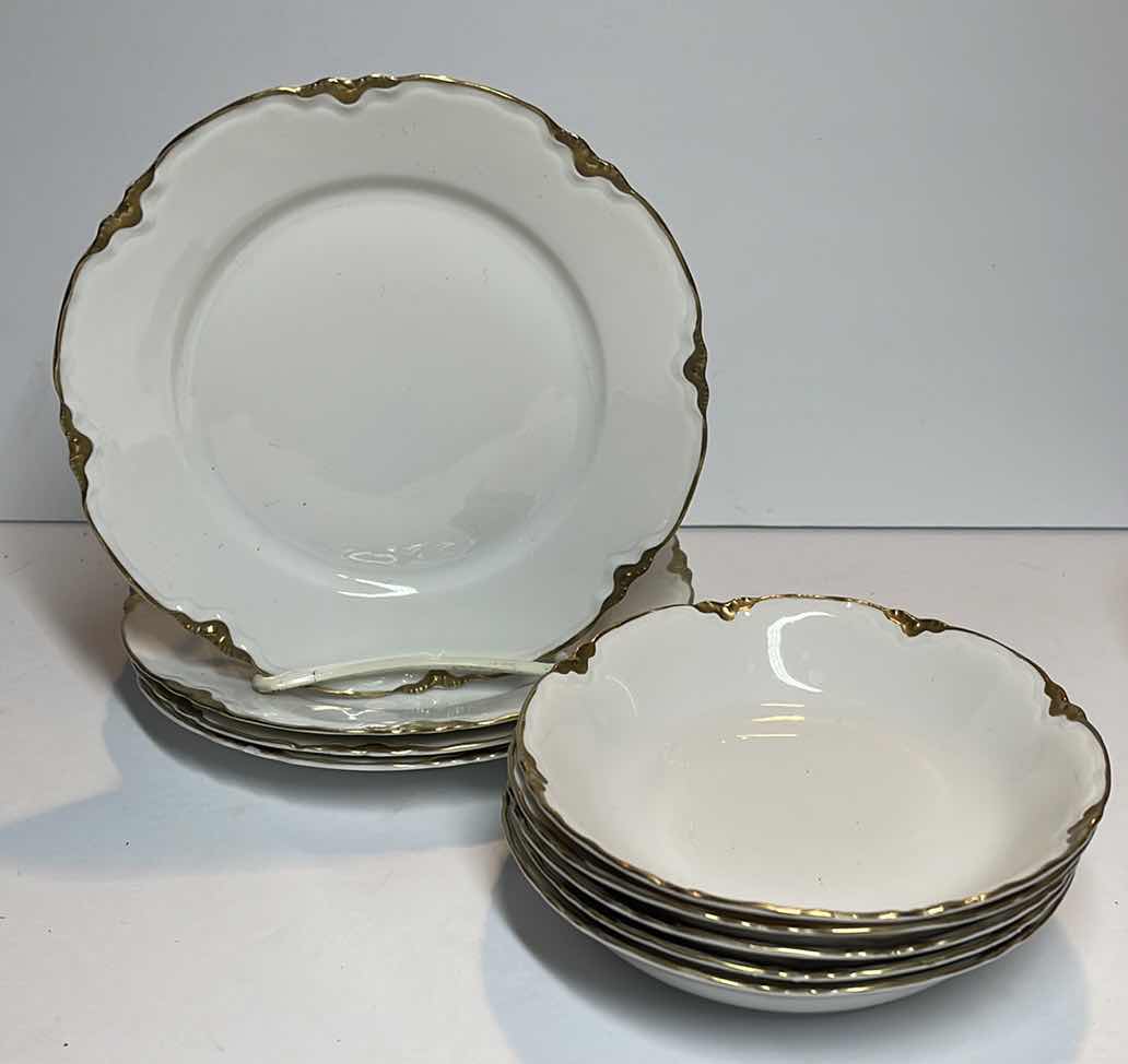 Photo 2 of HUTSCHENREUTHER LHS SELB THE BLENHEIM BAVARIA DISHES GOLD RIMMED PLATES