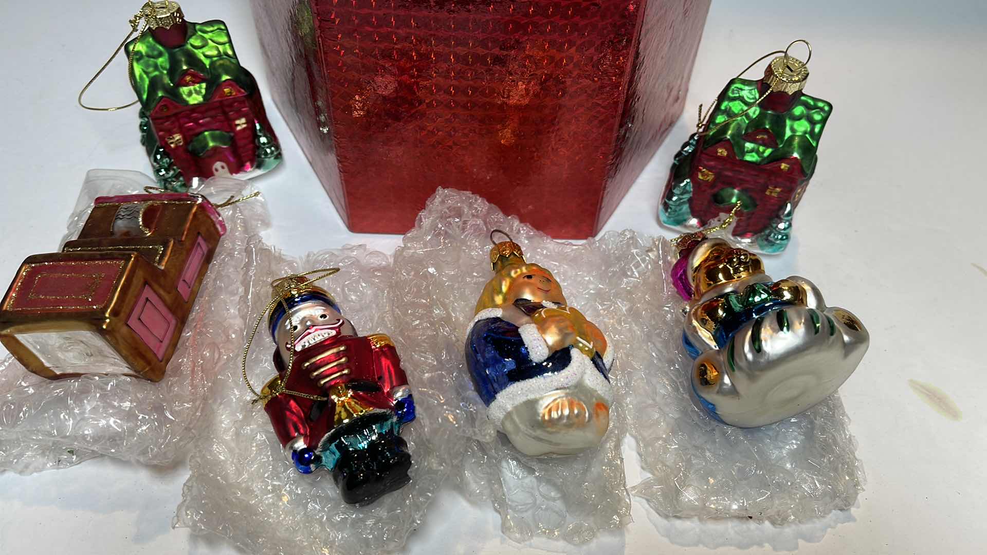 Photo 2 of VINTAGE HANDBLOWN GLASS MINI ORNAMENTS