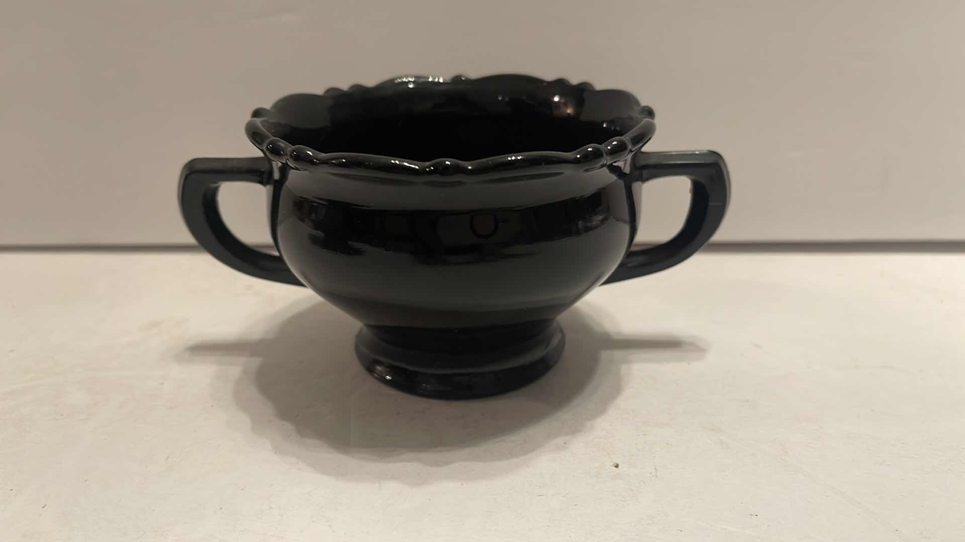 Photo 5 of MCM BLACK CRYSTAL FRUIT BOWL OR CENTERPIECE HOME DECOR