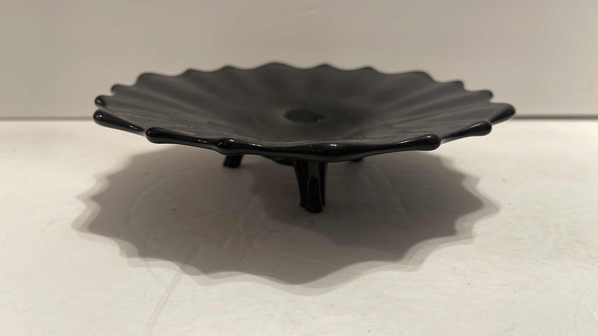 Photo 2 of MCM BLACK CRYSTAL FRUIT BOWL OR CENTERPIECE HOME DECOR