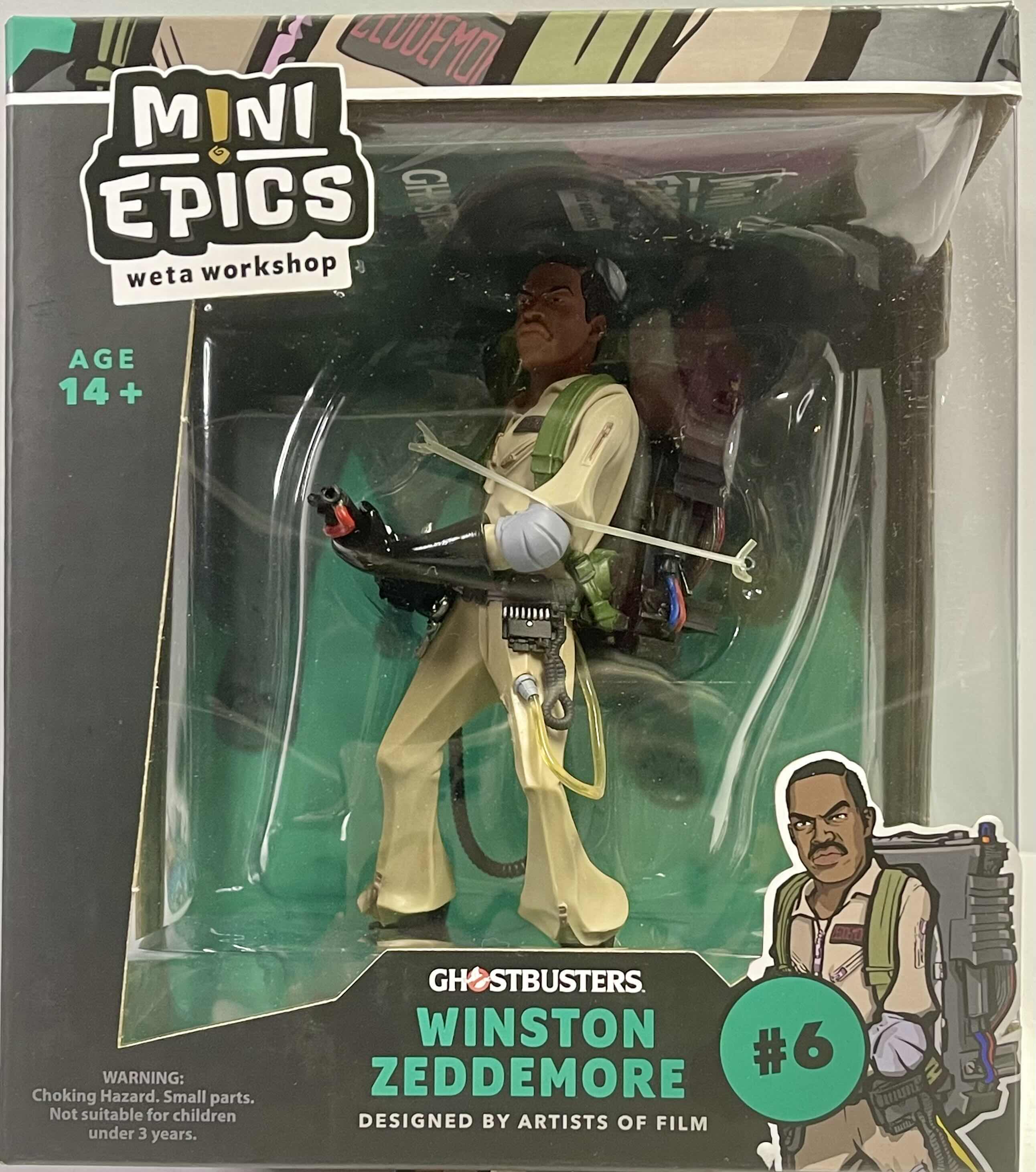 Photo 1 of NIB MINI EPICS WETA WORKSHOP GHOSTBUSTERS “WINSTON ZEDDEMORE” - RETAIL PRICE $24.99