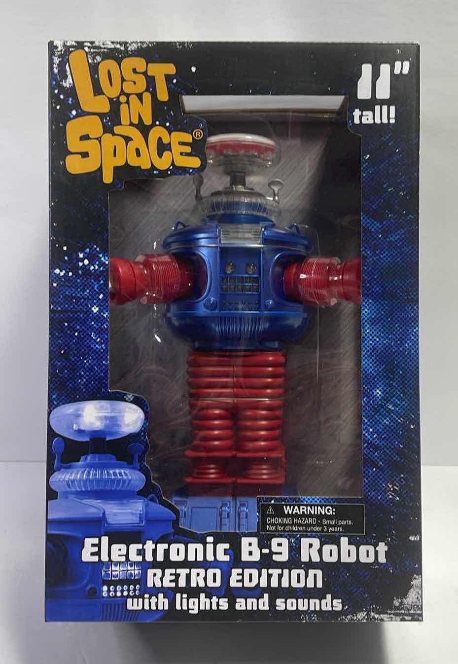 Photo 1 of NIB LOST IN SPACE ELECTRONIC B-9 ROBOT RETRO EDITION - RETAIL PRICE $60.00