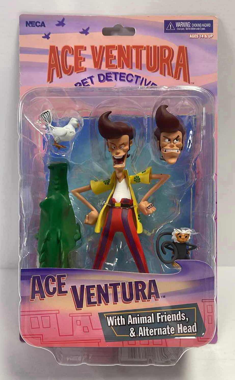 Photo 1 of NIB ACE VENTURA PET DETECTIVE W/ ANIMAL FRIENDS, & ALTERNATE HEAD - RETAIL PRICE $24.99