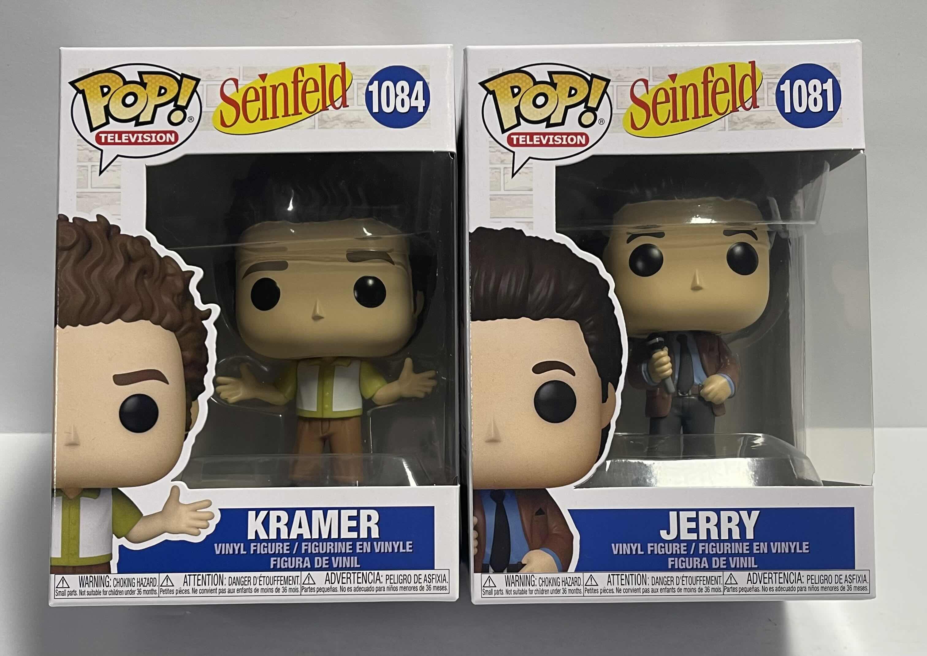 Photo 1 of NIB FUNKO POP TELEVISION SERIES SEINFELD “JERRY & KRAMER”- TOTAL RETAIL $25.00