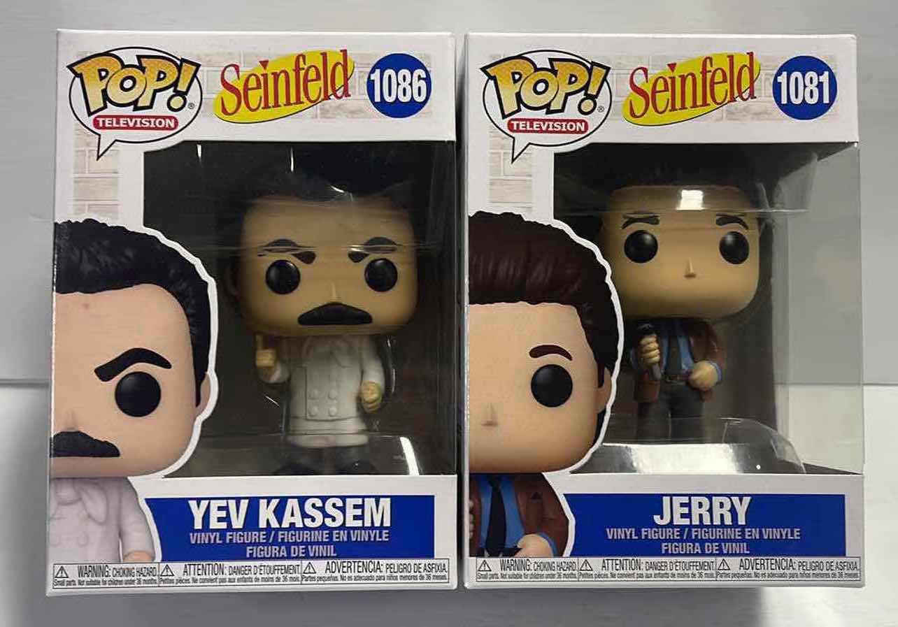 Photo 1 of NIB FUNKO POP! TELEVISION SERIES SEINFELD “JERRY & YEV KASSEM”-TOTAL RETAIL PRICE $29.00