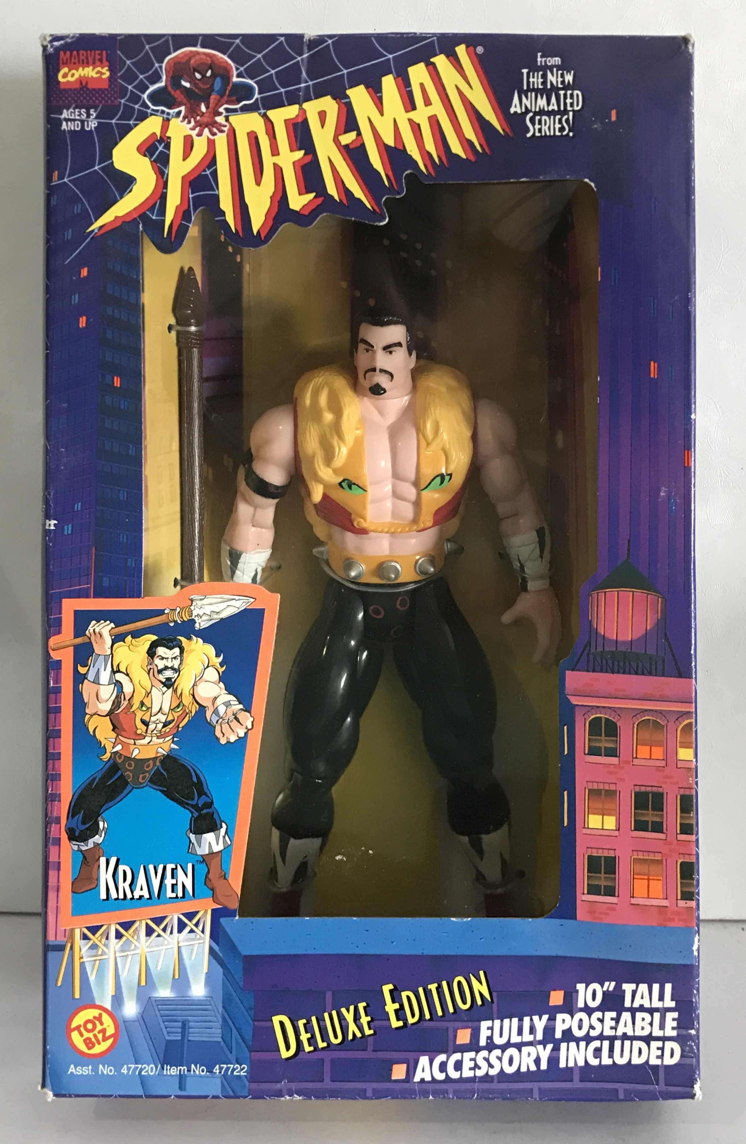 Photo 1 of NIB SPIDER MAN THE NEW ANIMATED SERIES DELUXE EDITION  “ KRAVEN” - RETAIL PRICE $49.00