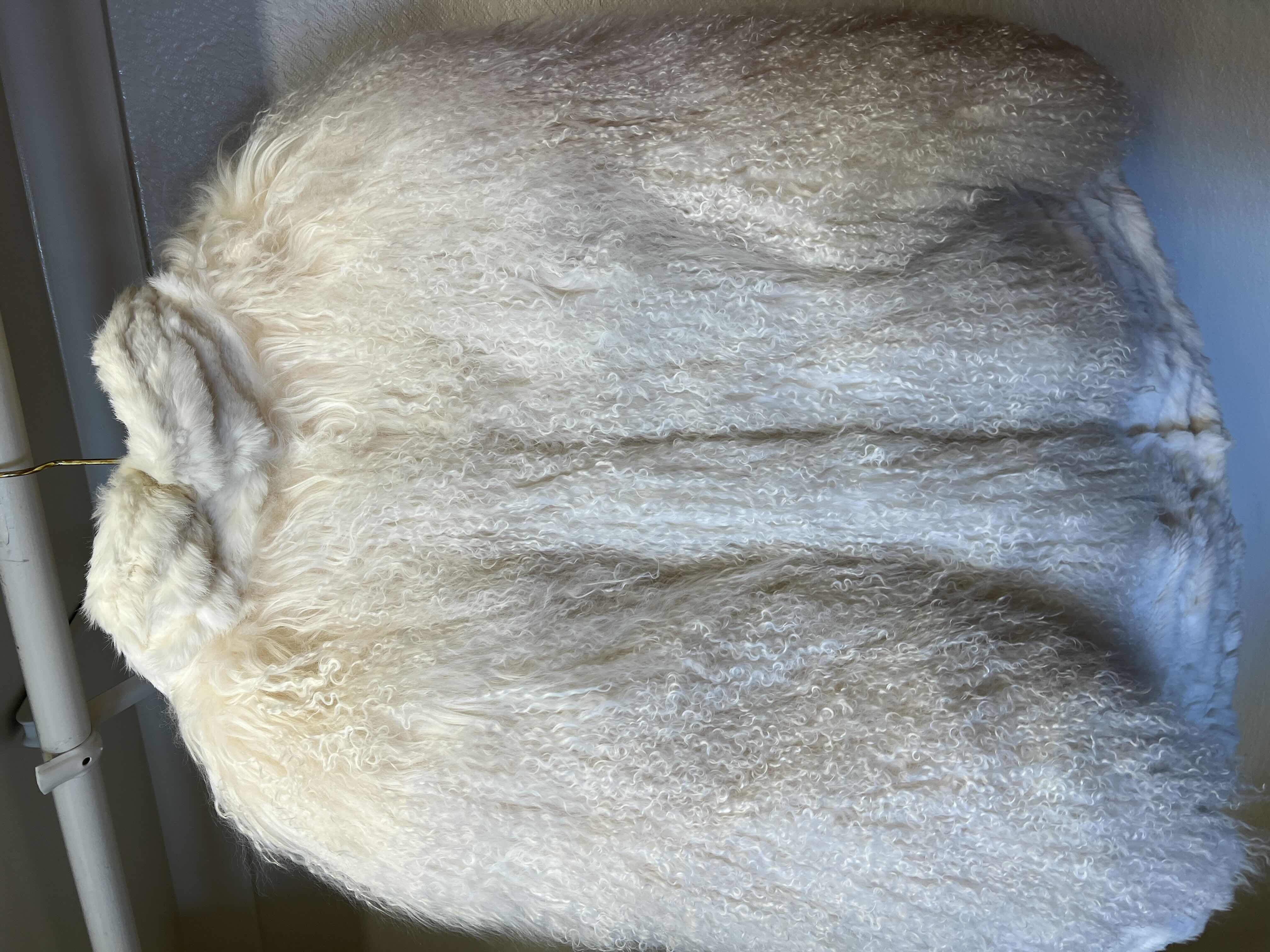 Photo 2 of WHITE FOX AND RABBIT MID LENGTH FUR COAT. WITH CERT OF AUTHENTICITY