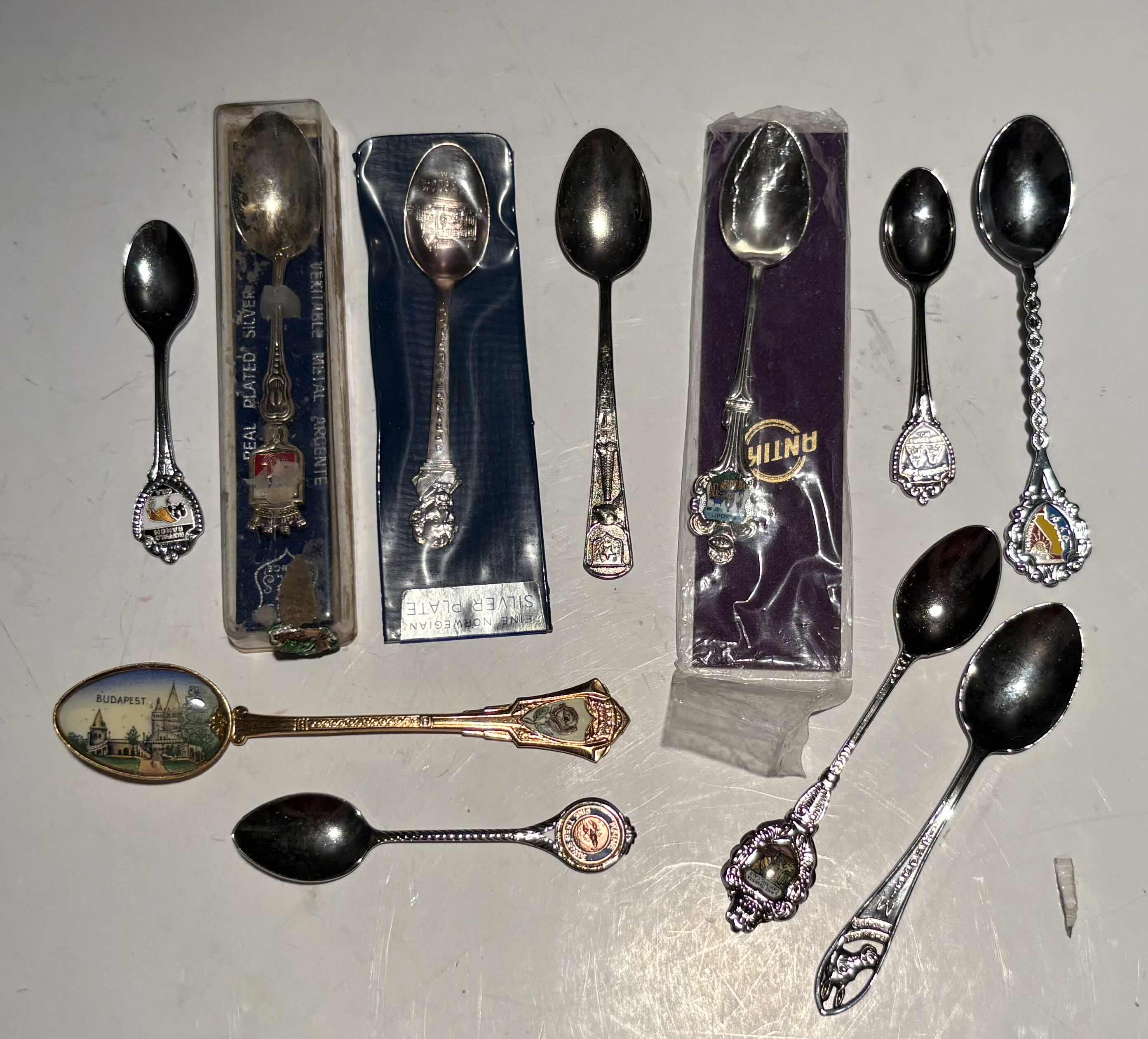 Photo 1 of 11- COLLECTIBLE SILVER SPOONS