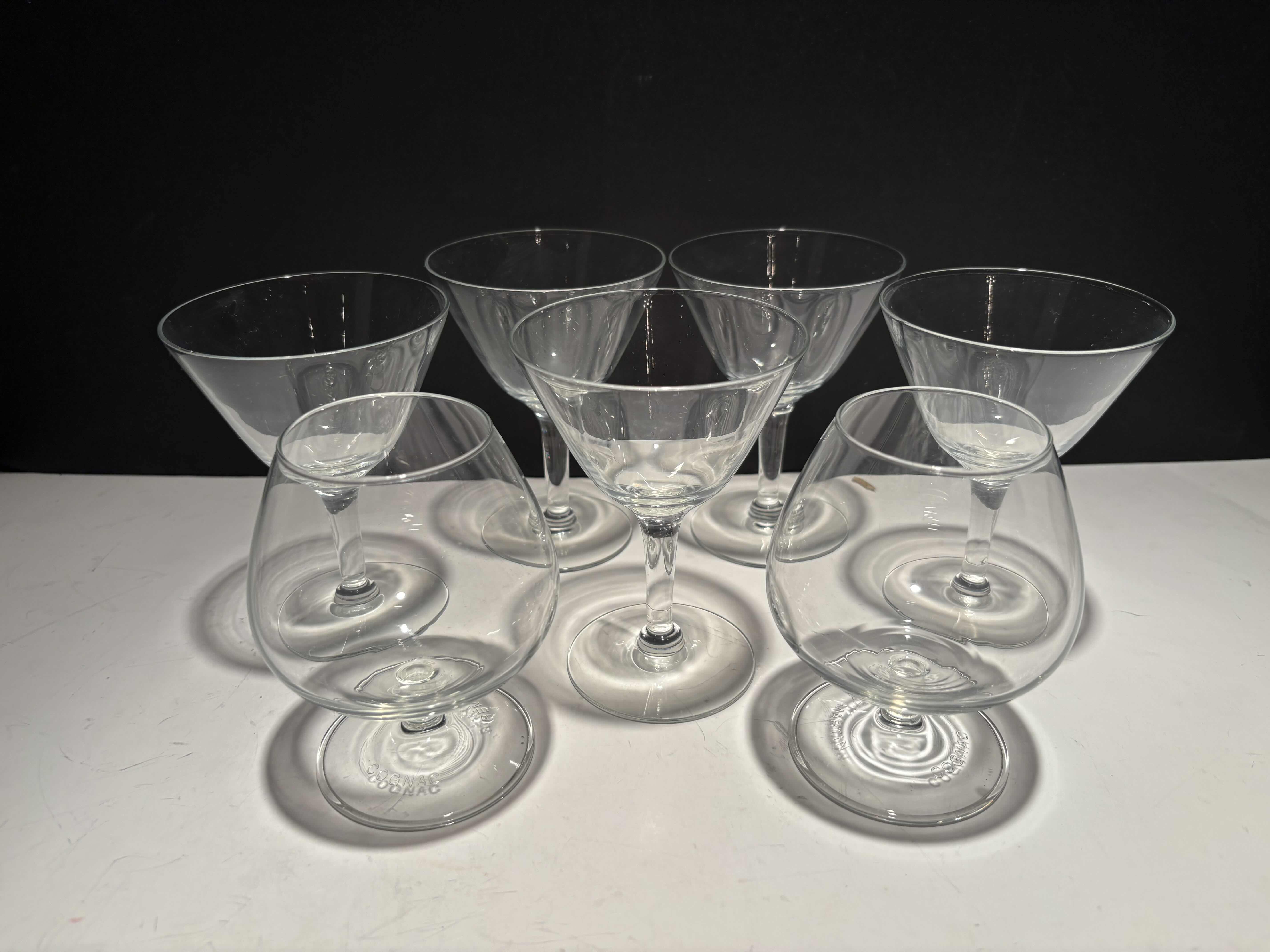 Photo 1 of 7 BAR ITEMS- MARTINI GLASSES AND WINE GOBLETS