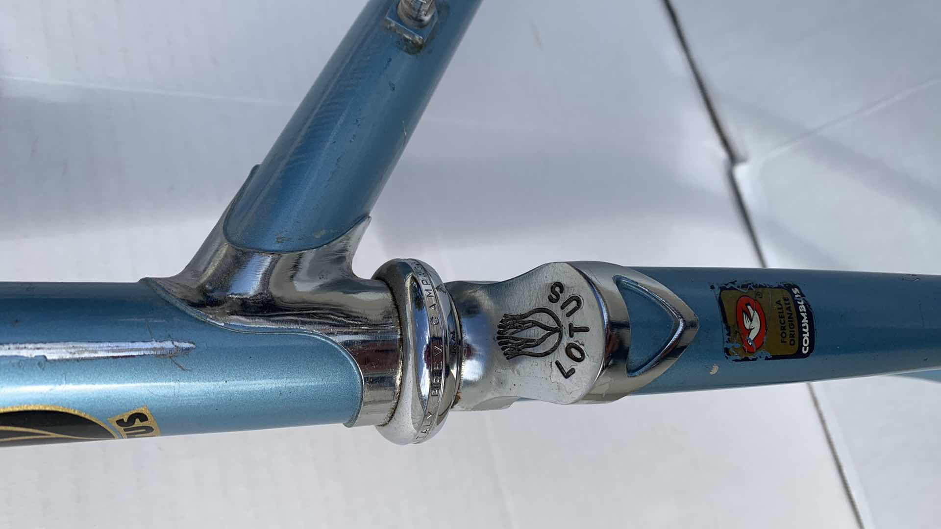 Photo 2 of LOTUS COMPETITION BICYCLE FRAME WITH FORKS ITALIAN MADE. COLUMBUS