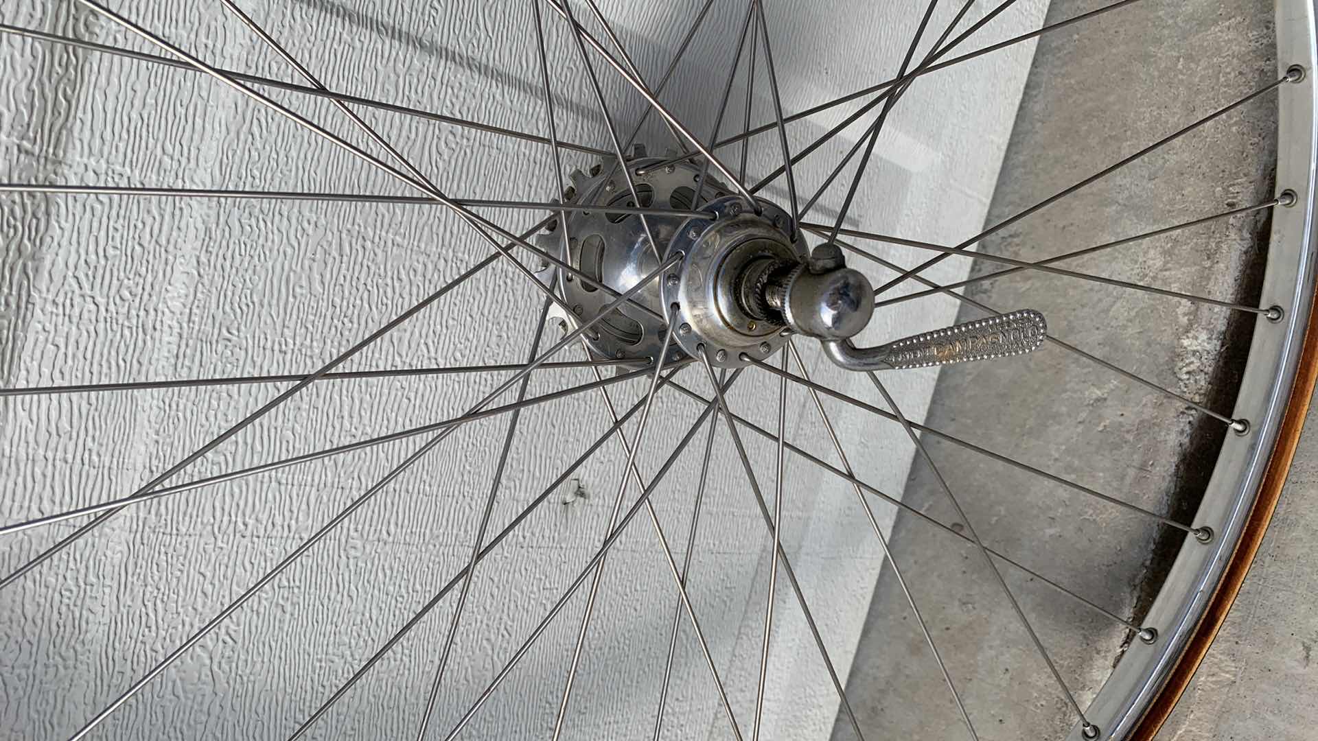 Photo 1 of 2-24” CAMPANGOLO BICYCLE RIMS AND TIRES