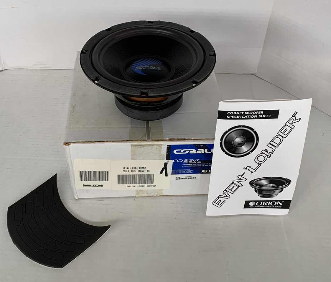 Photo 1 of NEW IN BOX ORION COBALT 8” SUBWOOFER CO8 SCV