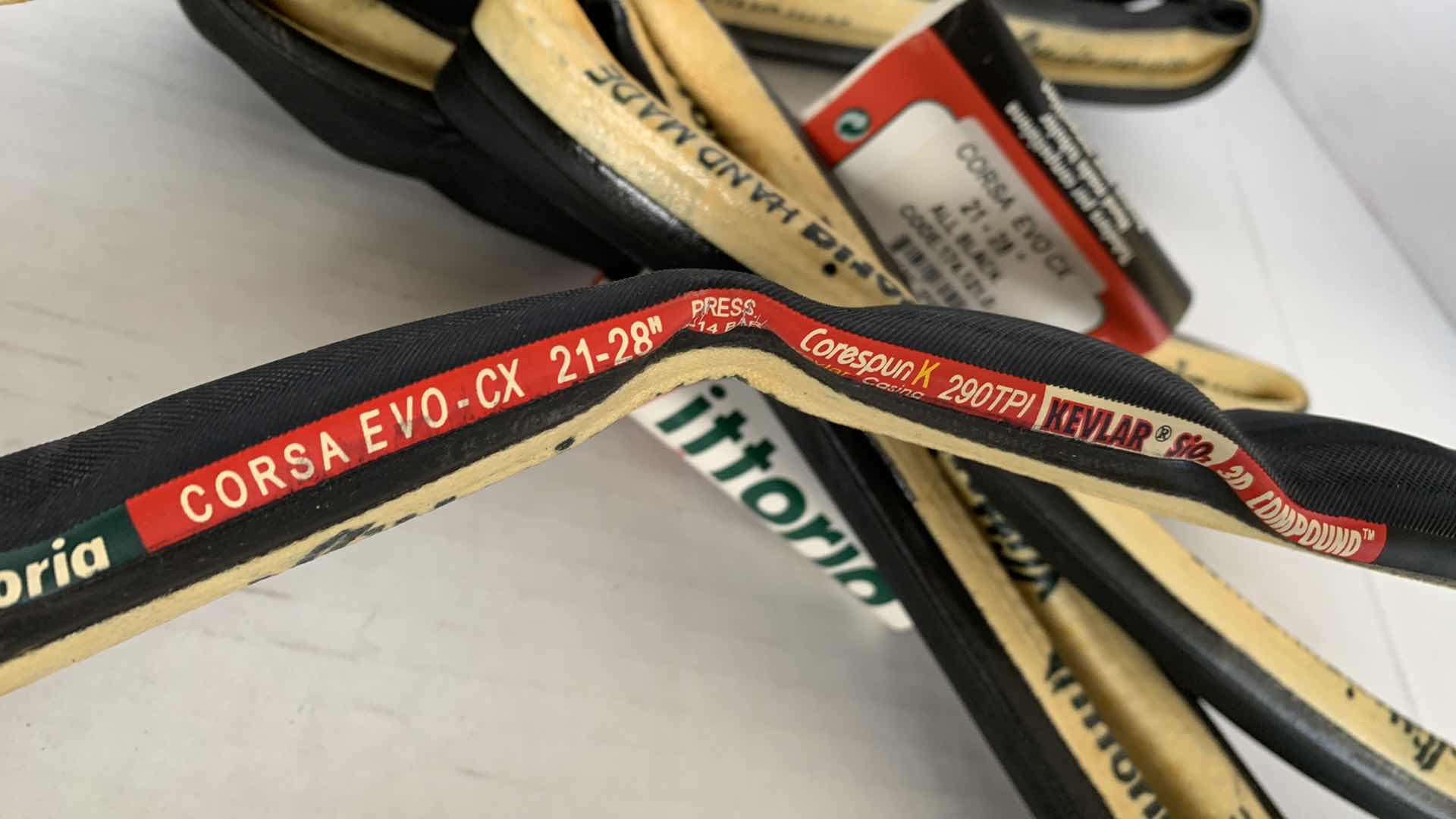 Photo 1 of 3-VITTORIA CORSA EVO BICYCLE TIRES