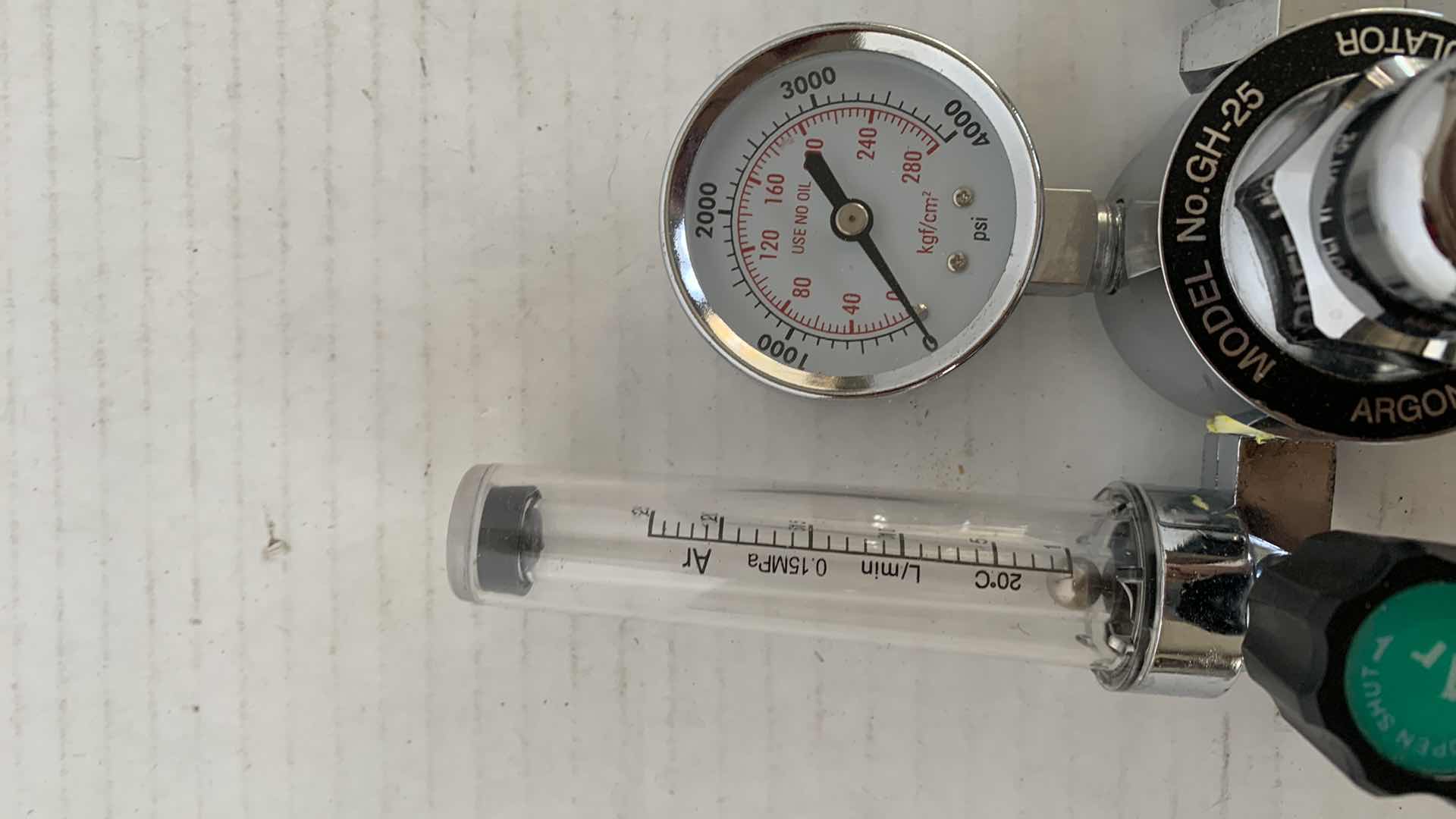 Photo 1 of ARGON COMPRESSED GAS REGULATOR