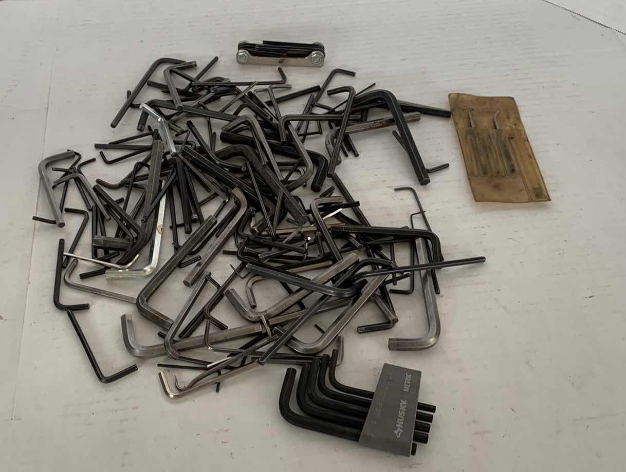 Photo 1 of 30+VARIOUS SIZED ALLEN WRENCHES, TOOLS.