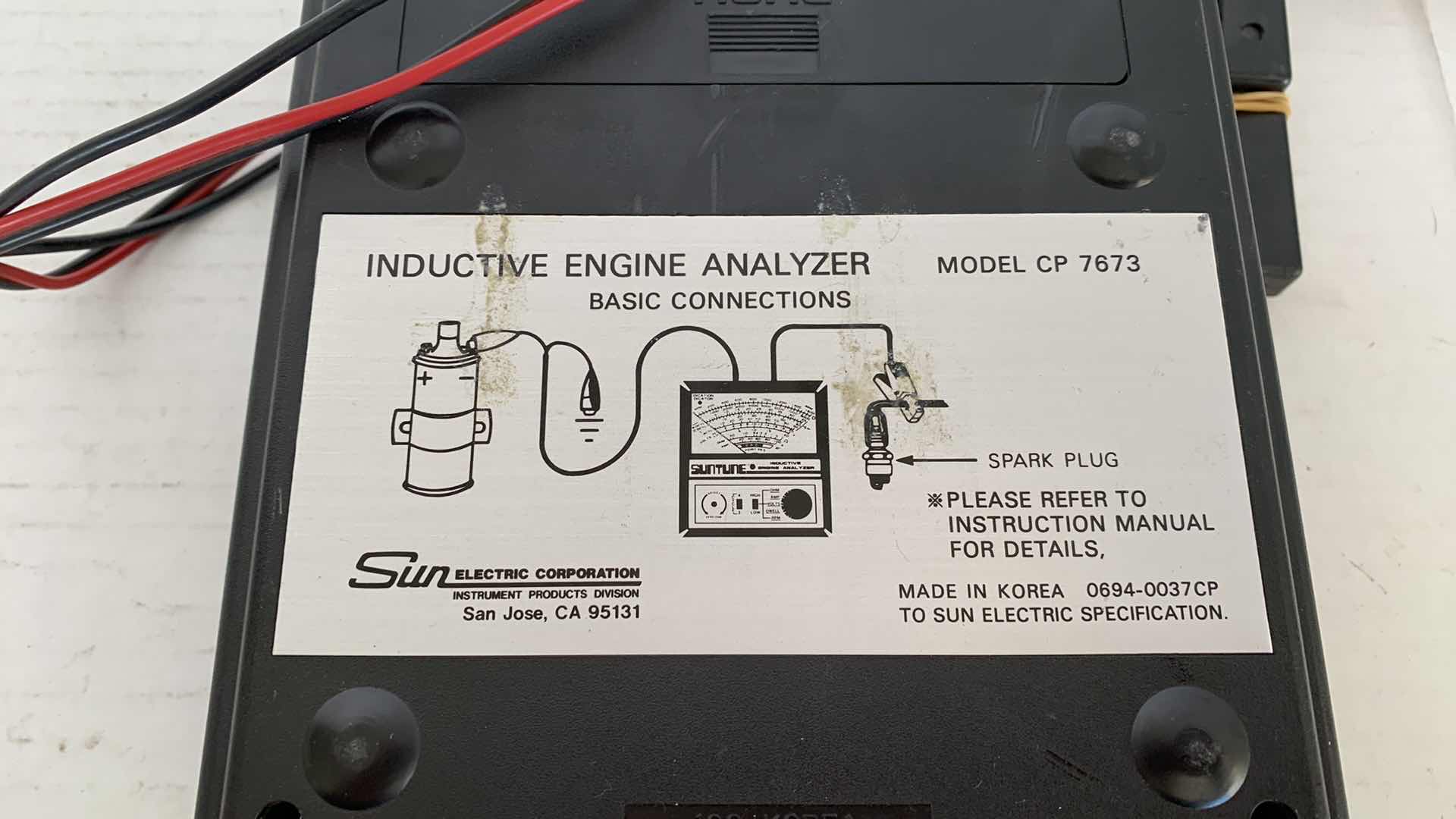 Photo 1 of AUOT PARTS-VINTAGE SUNTUNE INDUCTIVE ENGINE ANALYZER