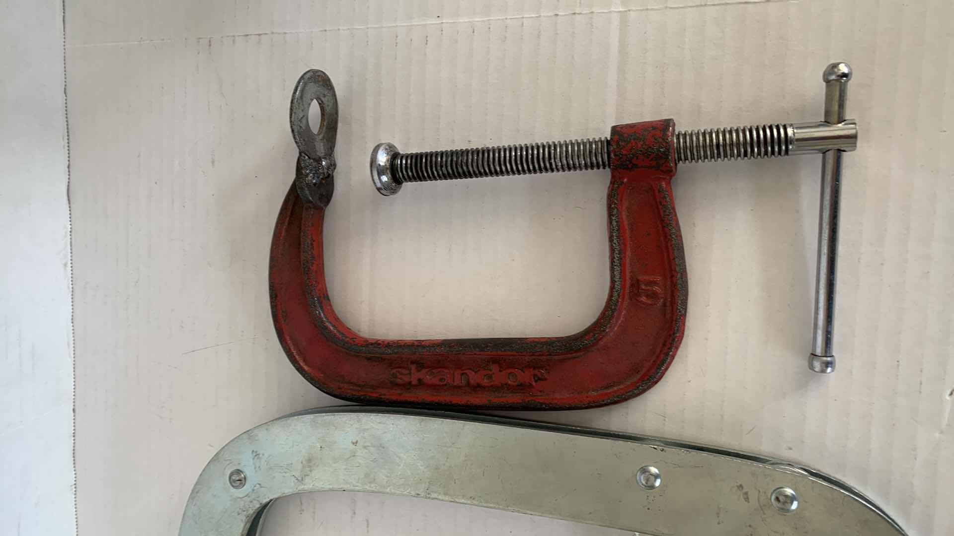 Photo 1 of 2-LARGE "C" CLAMPS-TOOLS