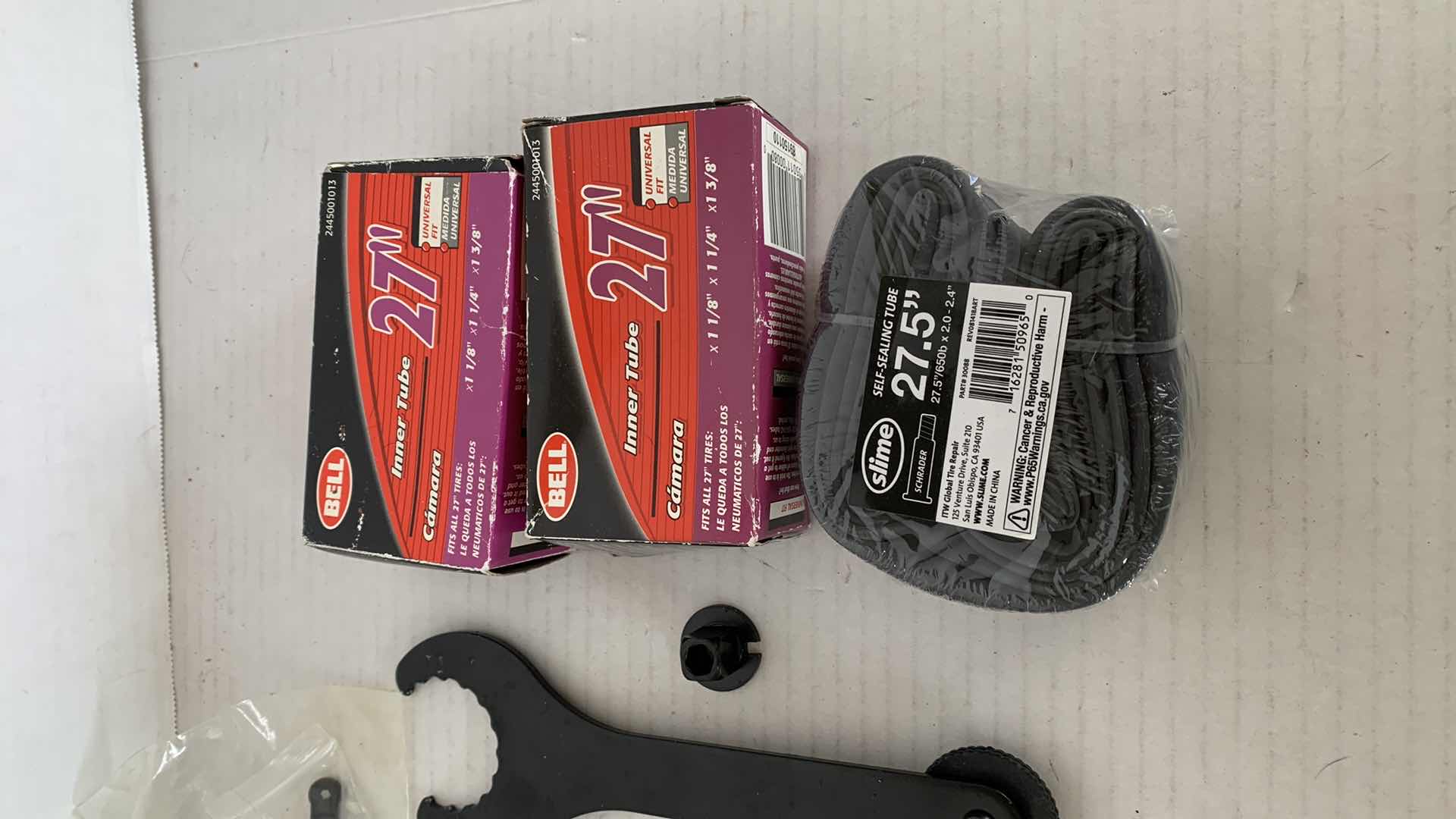 Photo 1 of 3-BICYCLE INNER TUBES, AND REPAIR TOOLS