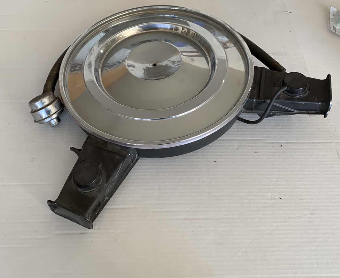 Photo 1 of AUTOMOBILE DUAL SNORKEL INTAKE FILTER COVER. APPORX 1968-74- MODEL GM OR PONTIAC AUTO PARTS.