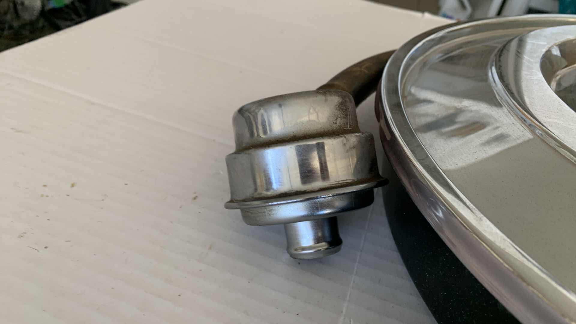 Photo 1 of AUTOMOBILE DUAL SNORKEL INTAKE FILTER COVER. APPORX 1968-74- MODEL GM OR PONTIAC AUTO PARTS.