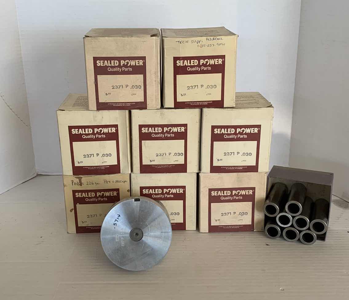 Photo 1 of 8-SEALED POWER 2371 P .030 BIG BORE PISTONS FOR CHEVROLET