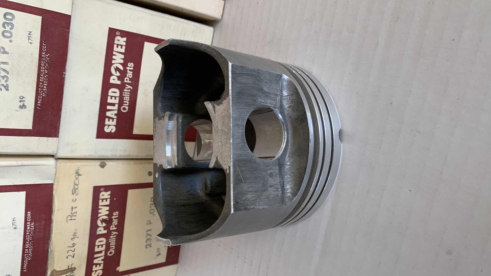 Photo 1 of 8-SEALED POWER 2371 P .030 BIG BORE PISTONS FOR CHEVROLET