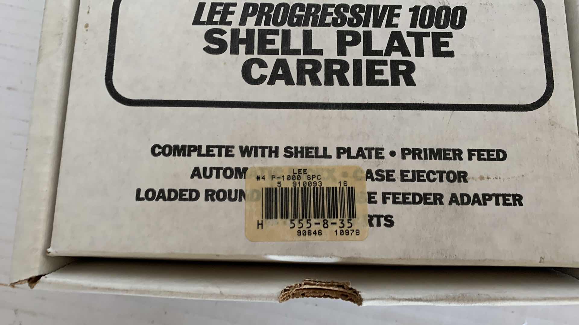 Photo 3 of LEE PROGRESSIVE 1000 SHELL PLATE CARRIER