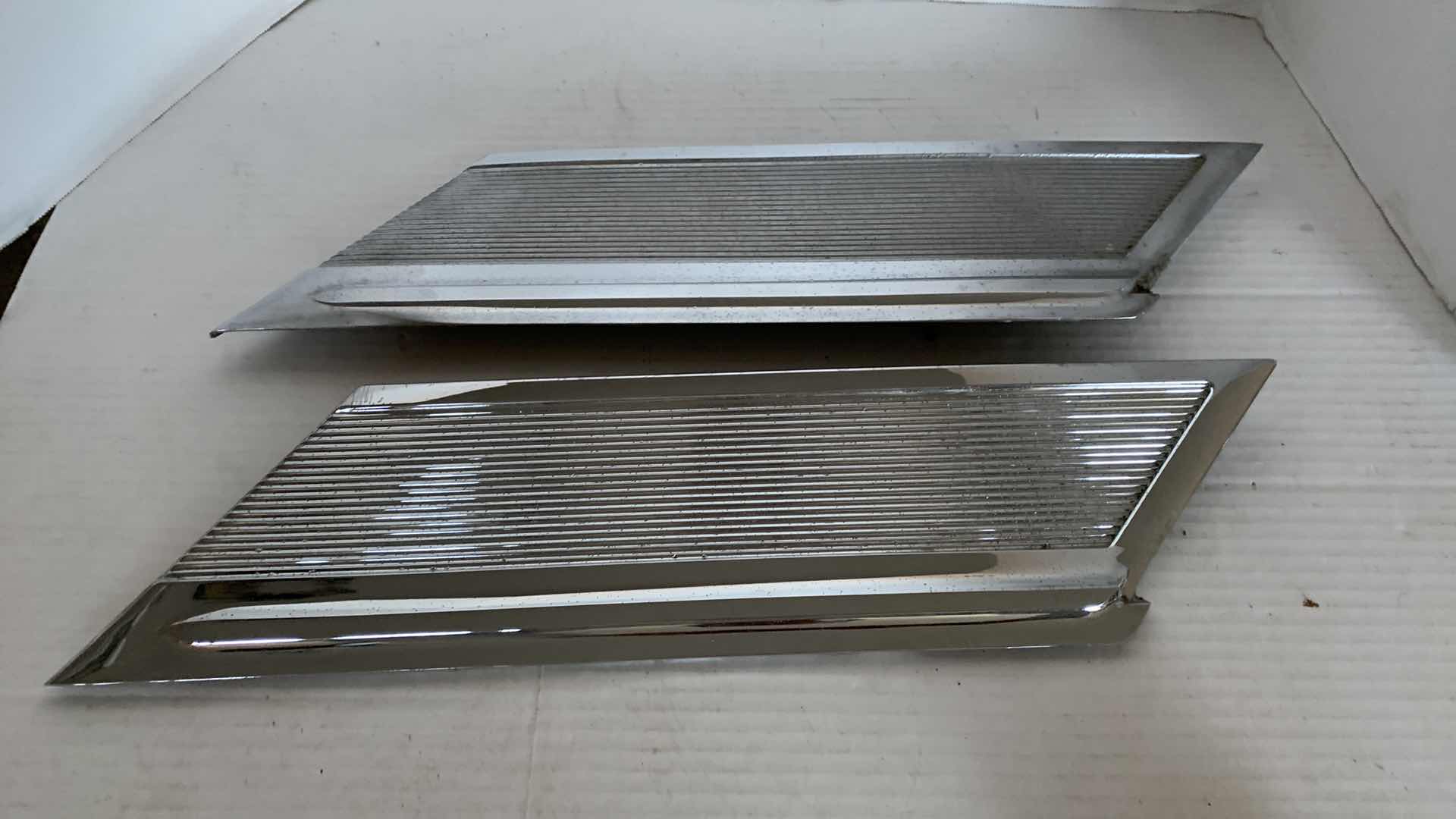 Photo 1 of 2-VINTAGE FORD CHROME SIDE PANELS-AUTO PARTS