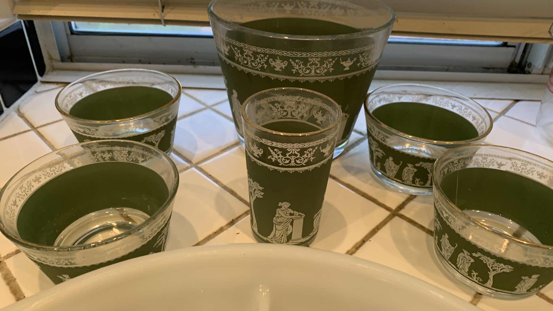 Photo 1 of ANCIENT GREECE INSPIRED GLASS & PORCELAIN SERVE WARE