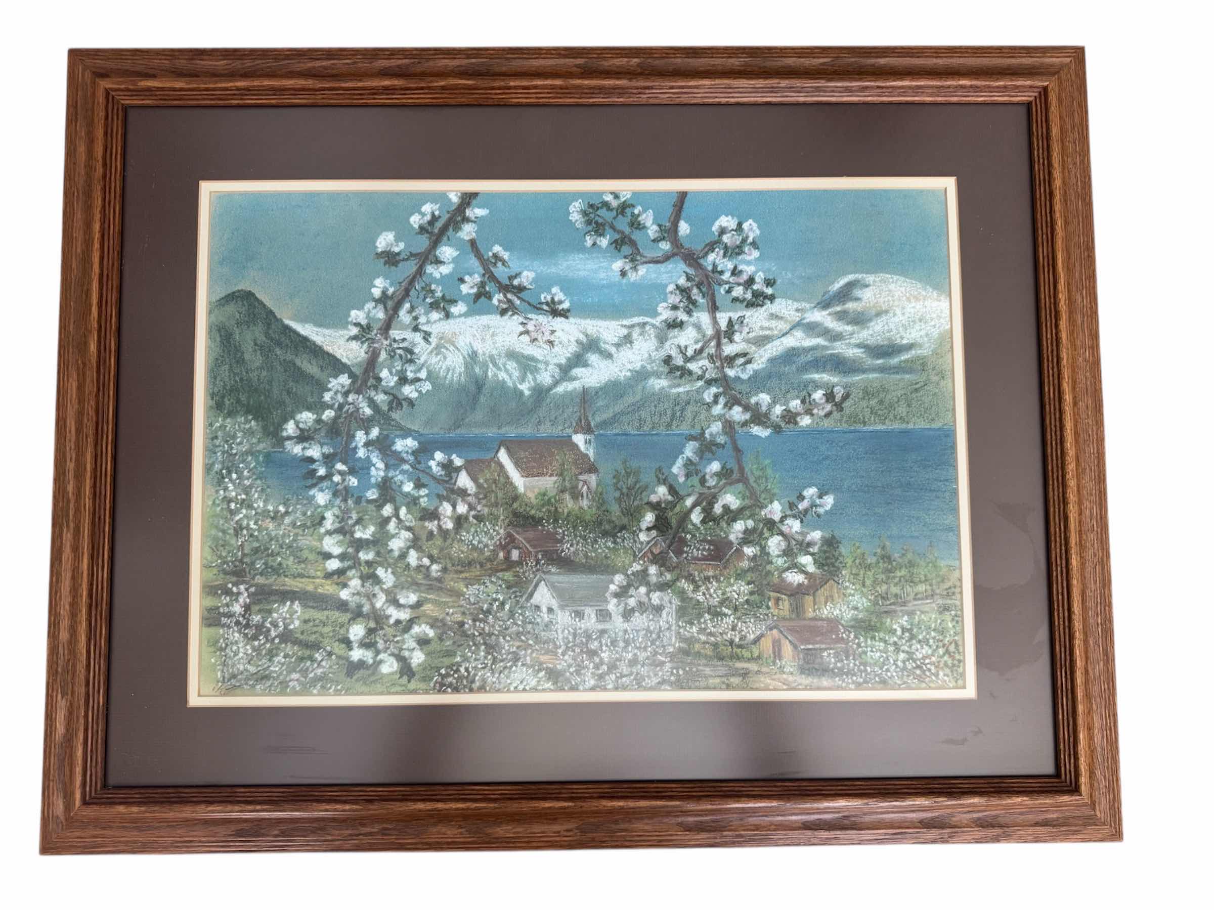 Photo 1 of 100
VINTAGE WOOD FRAMED ARTWORK, APPLE-BLOSSOM RIVERS CASCADING INTO LAKE, SCENIC MOUNTAINS, 1993 HOME DECOR
27.6” X 21” X H1.25”
