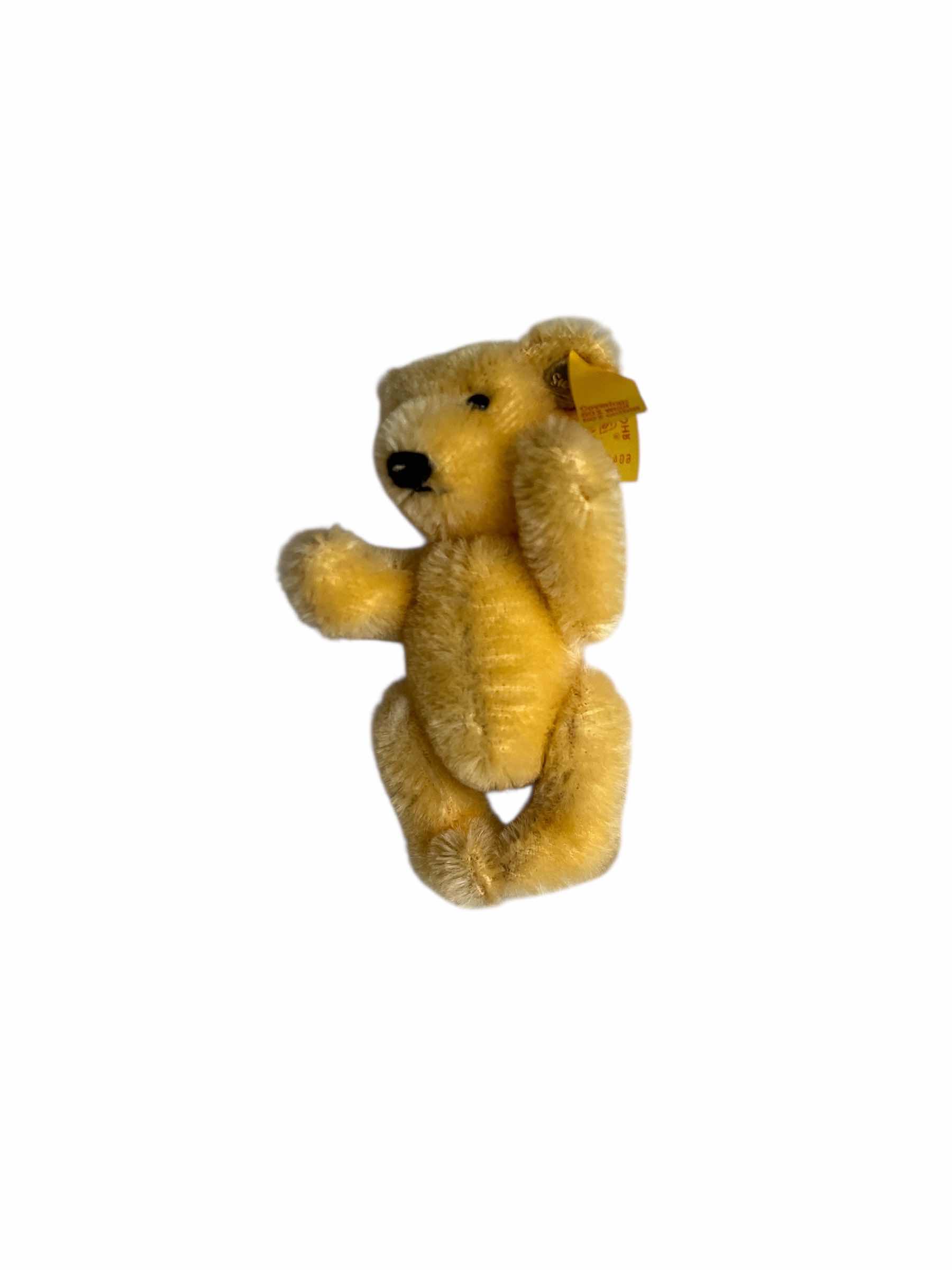 Photo 1 of STEIFF JOINTED MOHAIR TEDDY  BEAR 3”