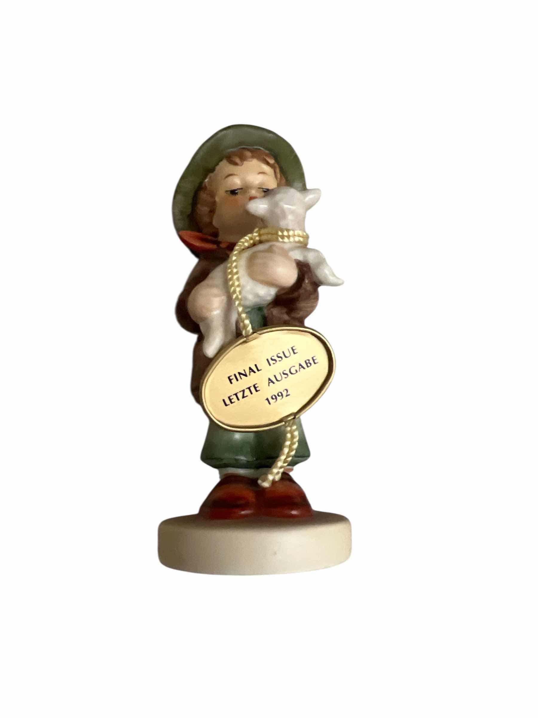 Photo 1 of GOEBEL FIGURINE - FINAL ISSUE LWTZTE AUSGABE 1992  - 5” H