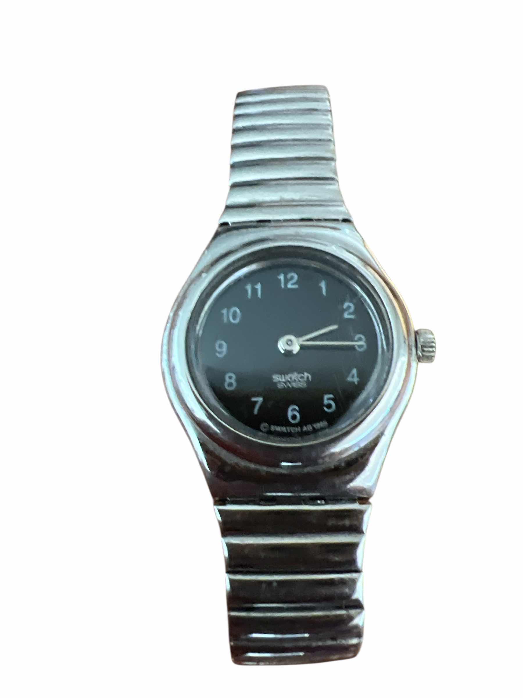 Photo 1 of 2 - WOMAN’S - SWATCH WATCH AND CANNES CUFF WATCH PLUS FRAM CUFF BRACELET