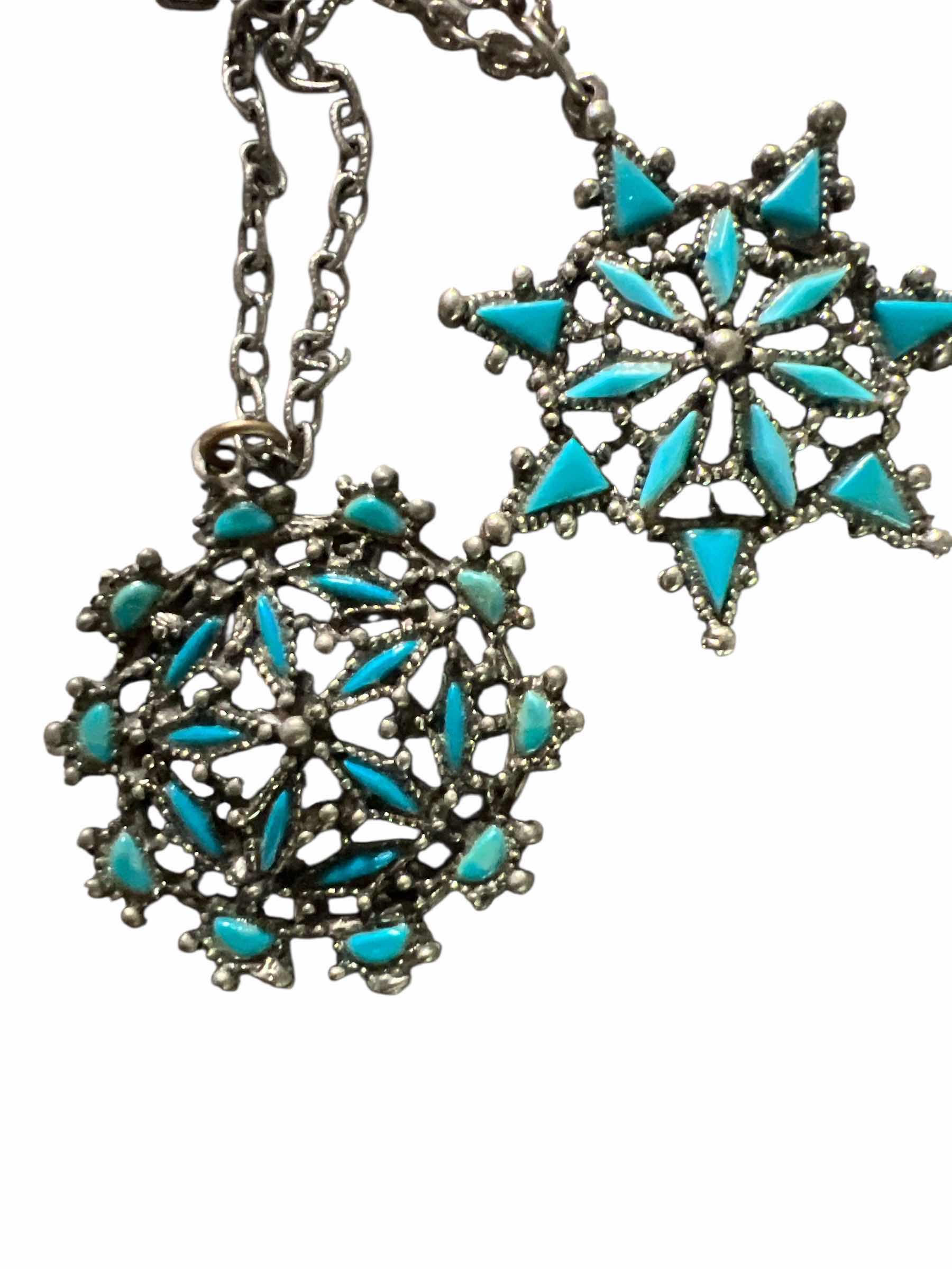 Photo 1 of JEWELRY LOT - VNTAGE - SILVER NECKLACE, BLUE STONE FILIGREE,  GLASS BEADS AND MORE