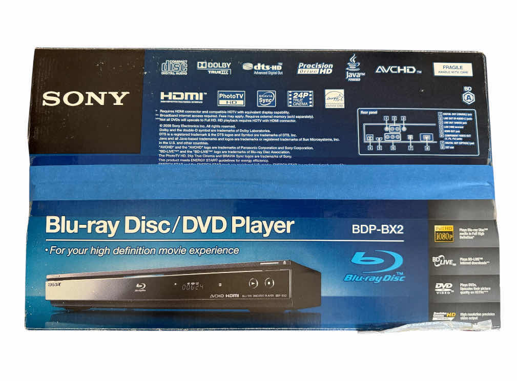 Photo 1 of 60
VINTAGE SONY BLU-RAY DISC/DVD PLAYER, FULL HD 1080P, HDMI, JAVA POWERED, COMPACT DIGITAL AUDIO.