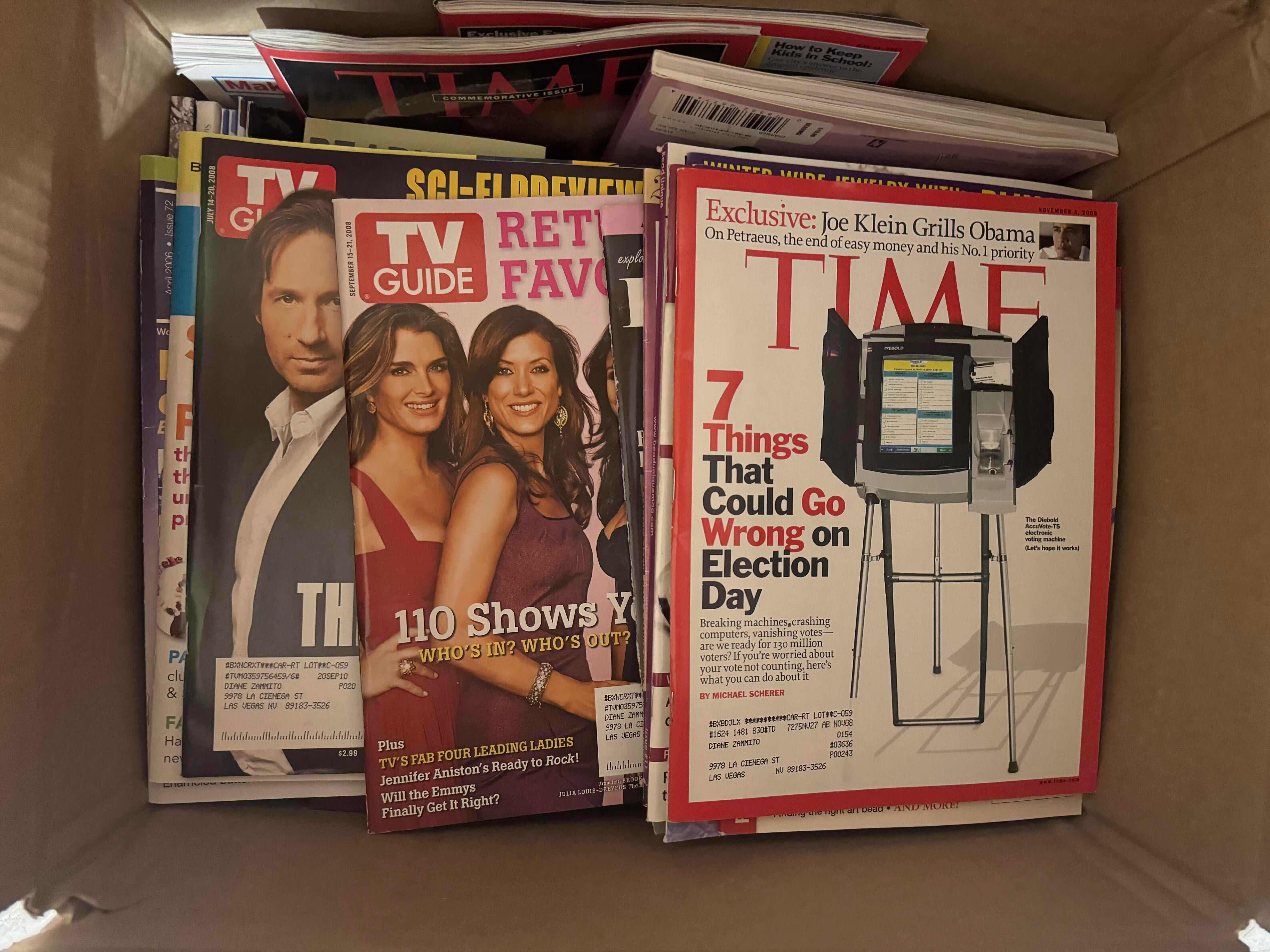 Photo 1 of BOX OF ASSORTED MAGAZINES
