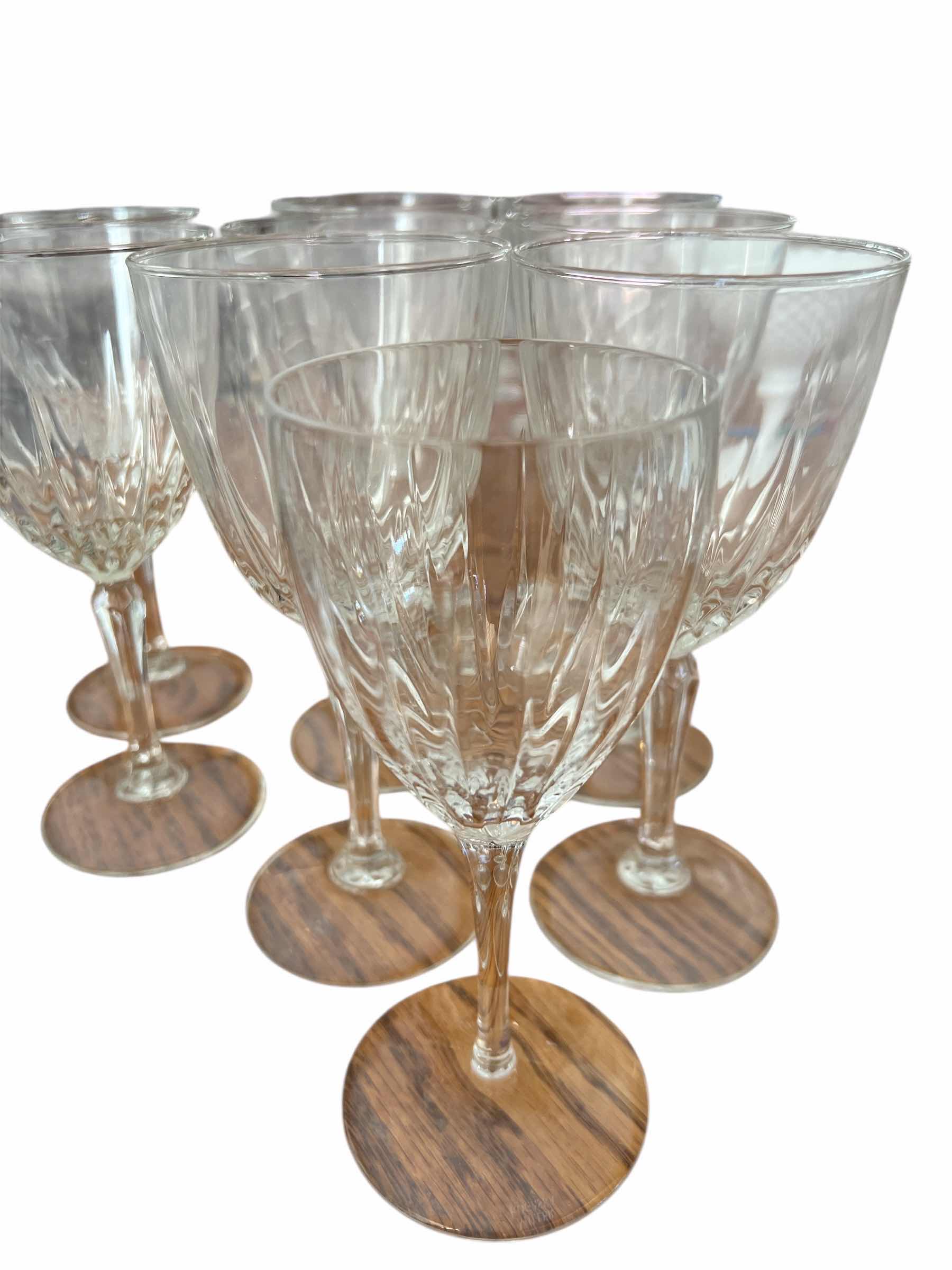 Photo 1 of 8 - CRYSTAL WINE/WATER GLASSES - 6.5” PLUS BONUS