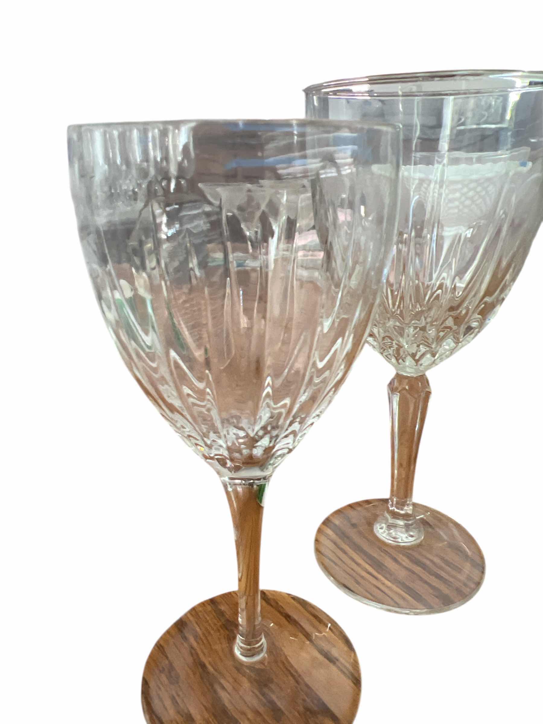 Photo 1 of 8 - CRYSTAL WINE/WATER GLASSES - 6.5” PLUS BONUS