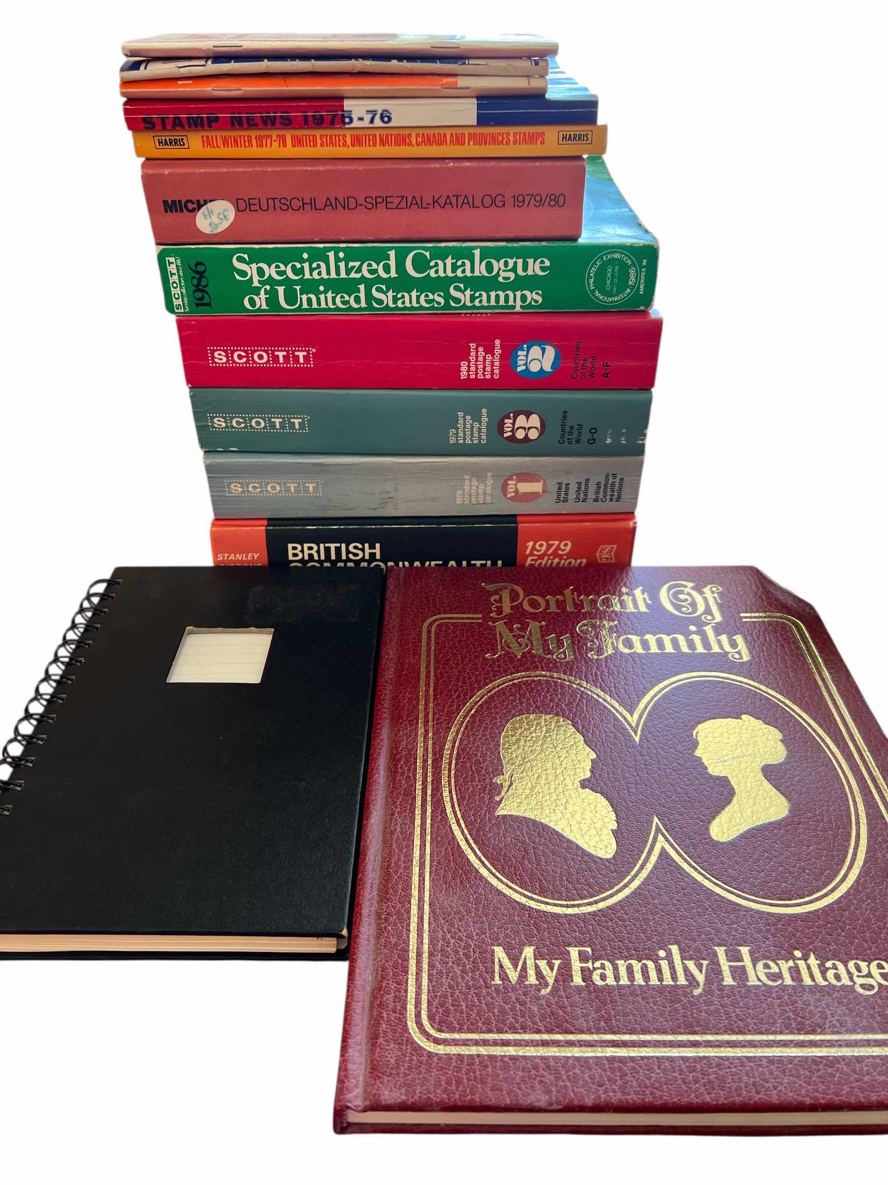 Photo 1 of NEW UNUSED FAMILY HISTORY JOURNAL, NEW JOURNAL AND STAMP COLLECTING BOOKS