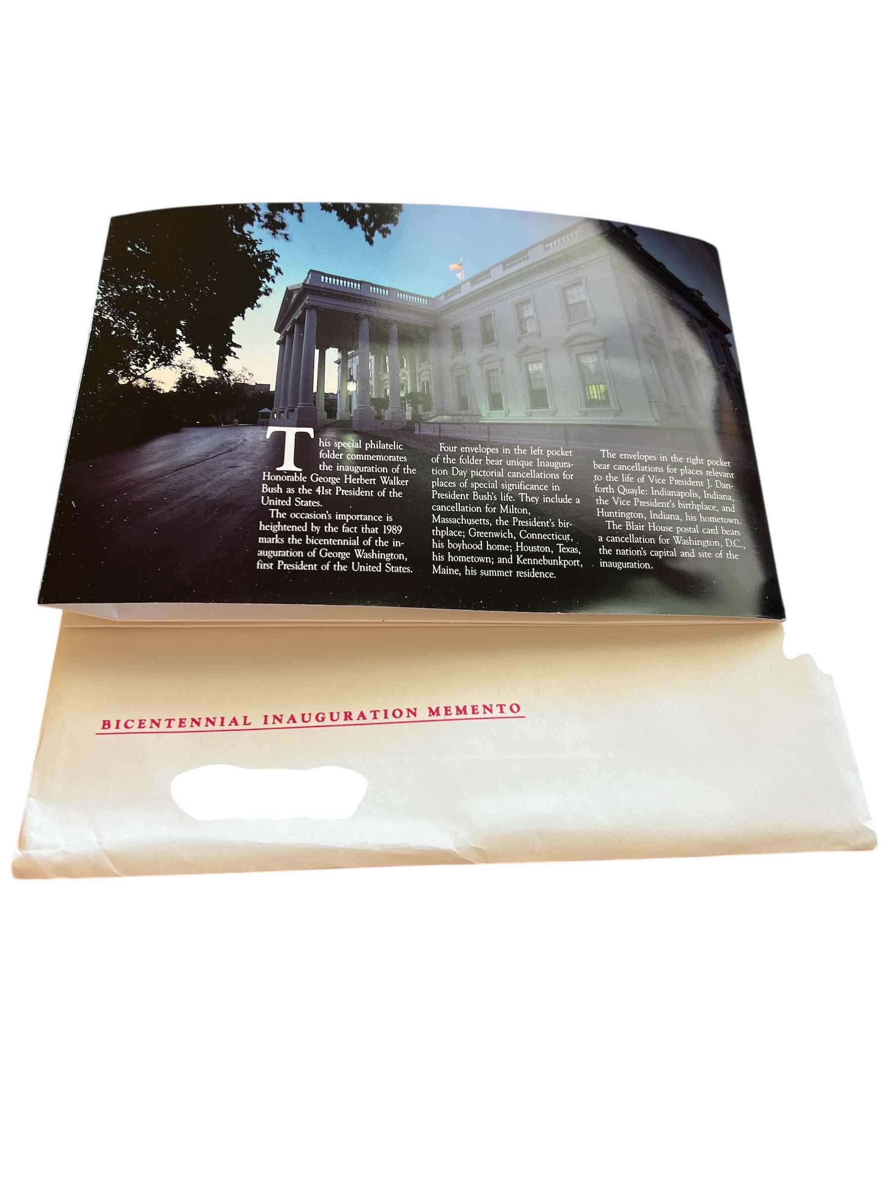 Photo 1 of LOT: UNUSED USPS VINTAGE PREPAID POSTCARDS, BICENTENNIAL INAUGURATION STAMP SET AND MISC ATAMP COLLECTING SUPPLIES - NO RETURNS