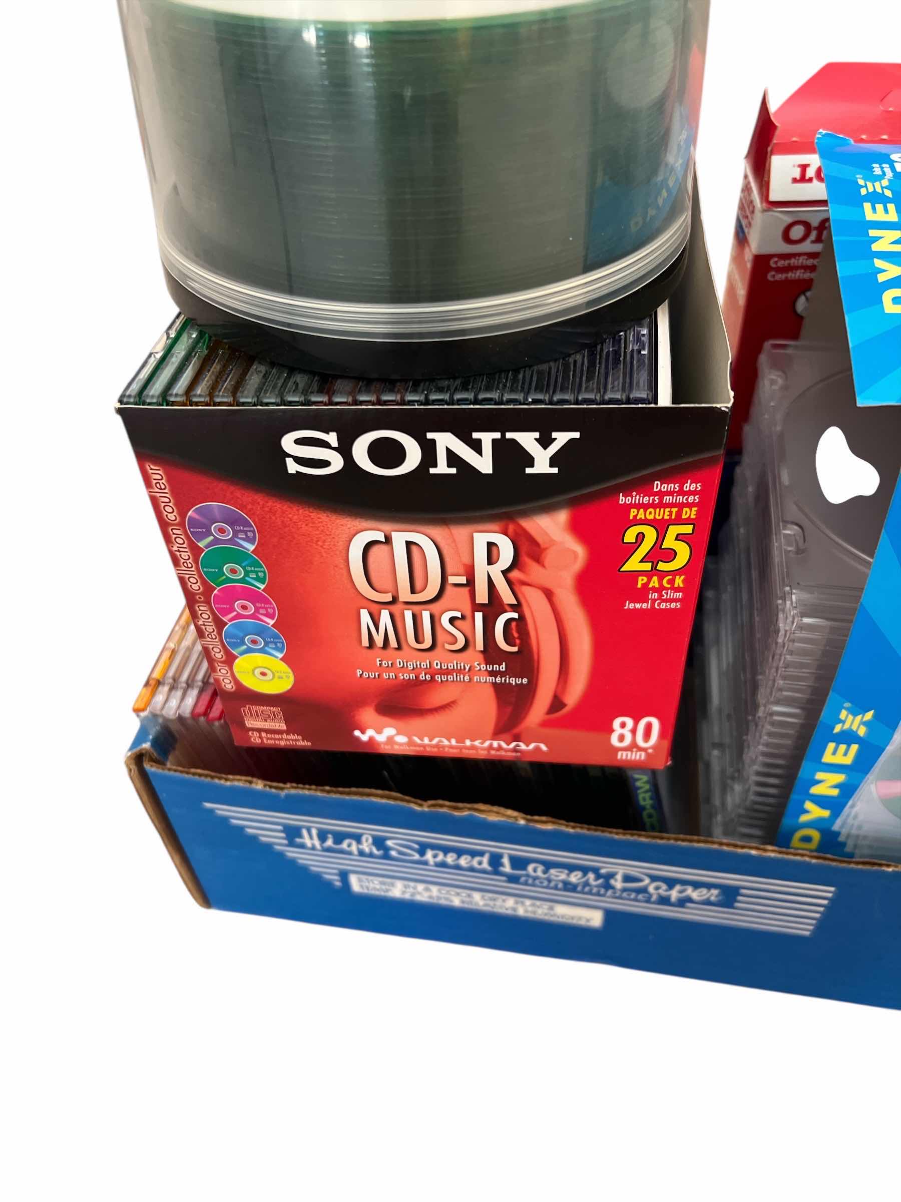 Photo 1 of LARGE LOT OF MIXED BRAND BLANK CDS