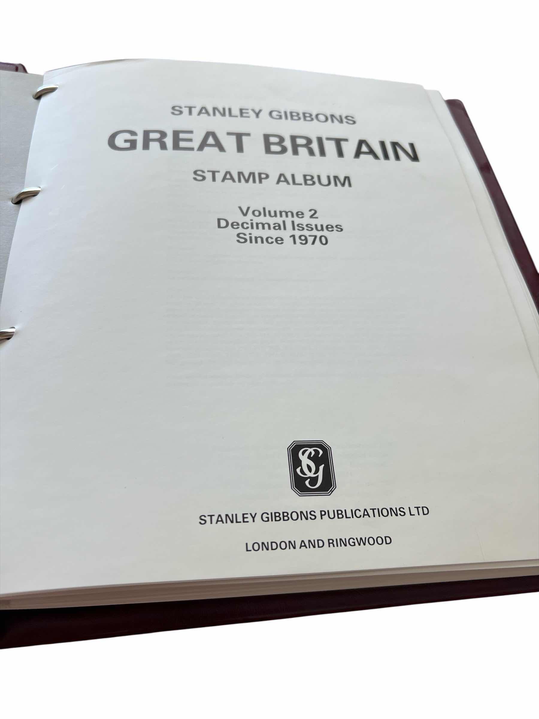 Photo 1 of GREAT BRITAIN STAMP ALBUM BOLS 1 AND 2 AND CONTENTS - MANY MINT STAMPS FROM 1980s