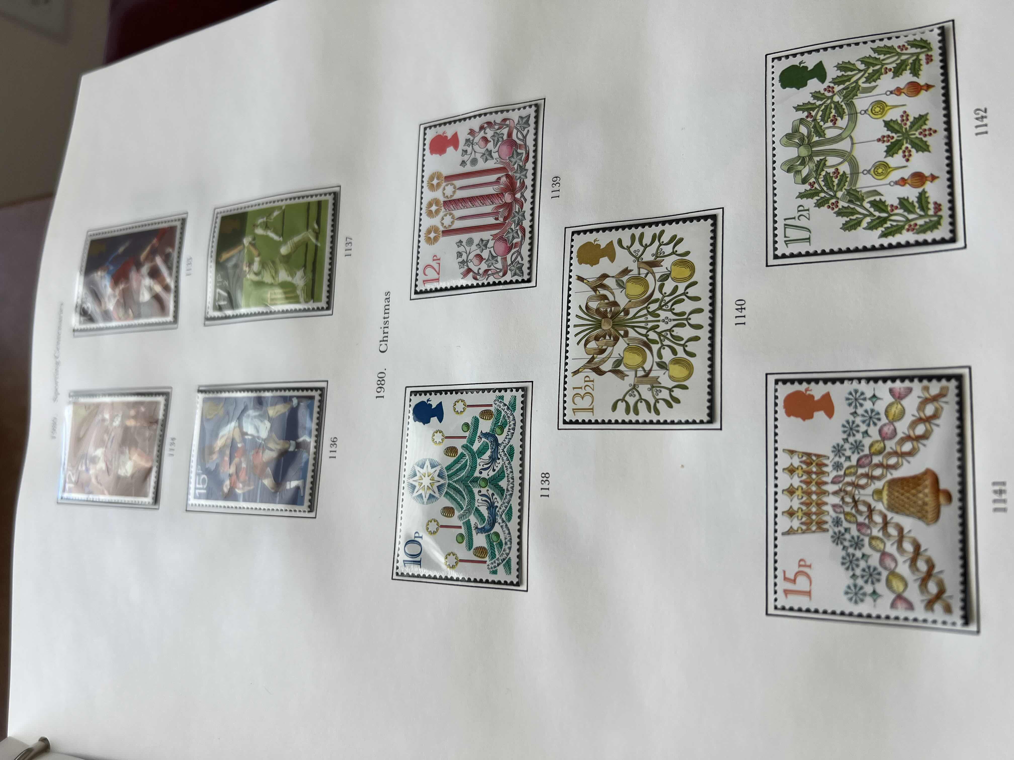 Photo 1 of GREAT BRITAIN STAMP ALBUM BOLS 1 AND 2 AND CONTENTS - MANY MINT STAMPS FROM 1980s