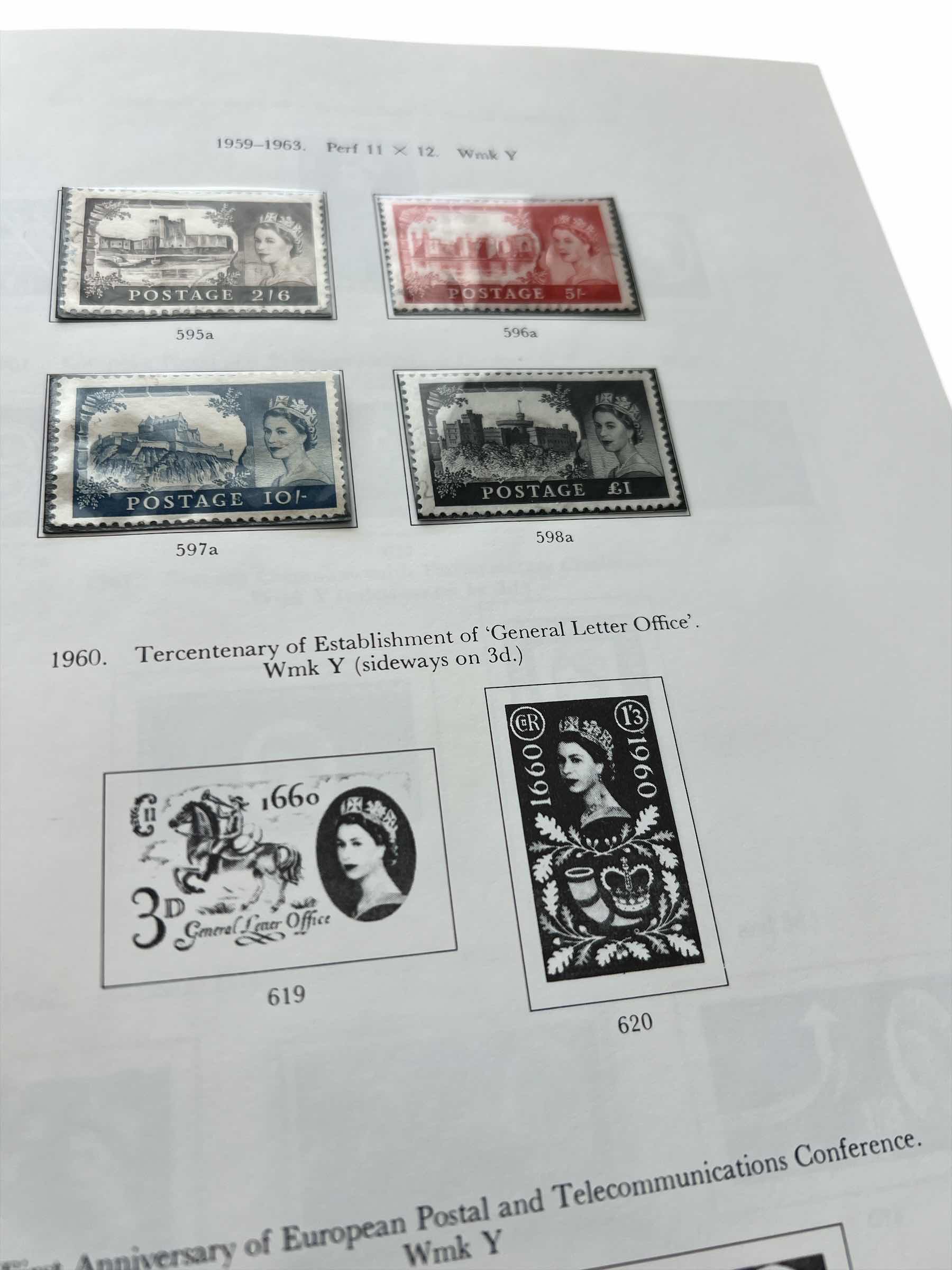 Photo 1 of GREAT BRITAIN STAMP ALBUM BOLS 1 AND 2 AND CONTENTS - MANY MINT STAMPS FROM 1980s