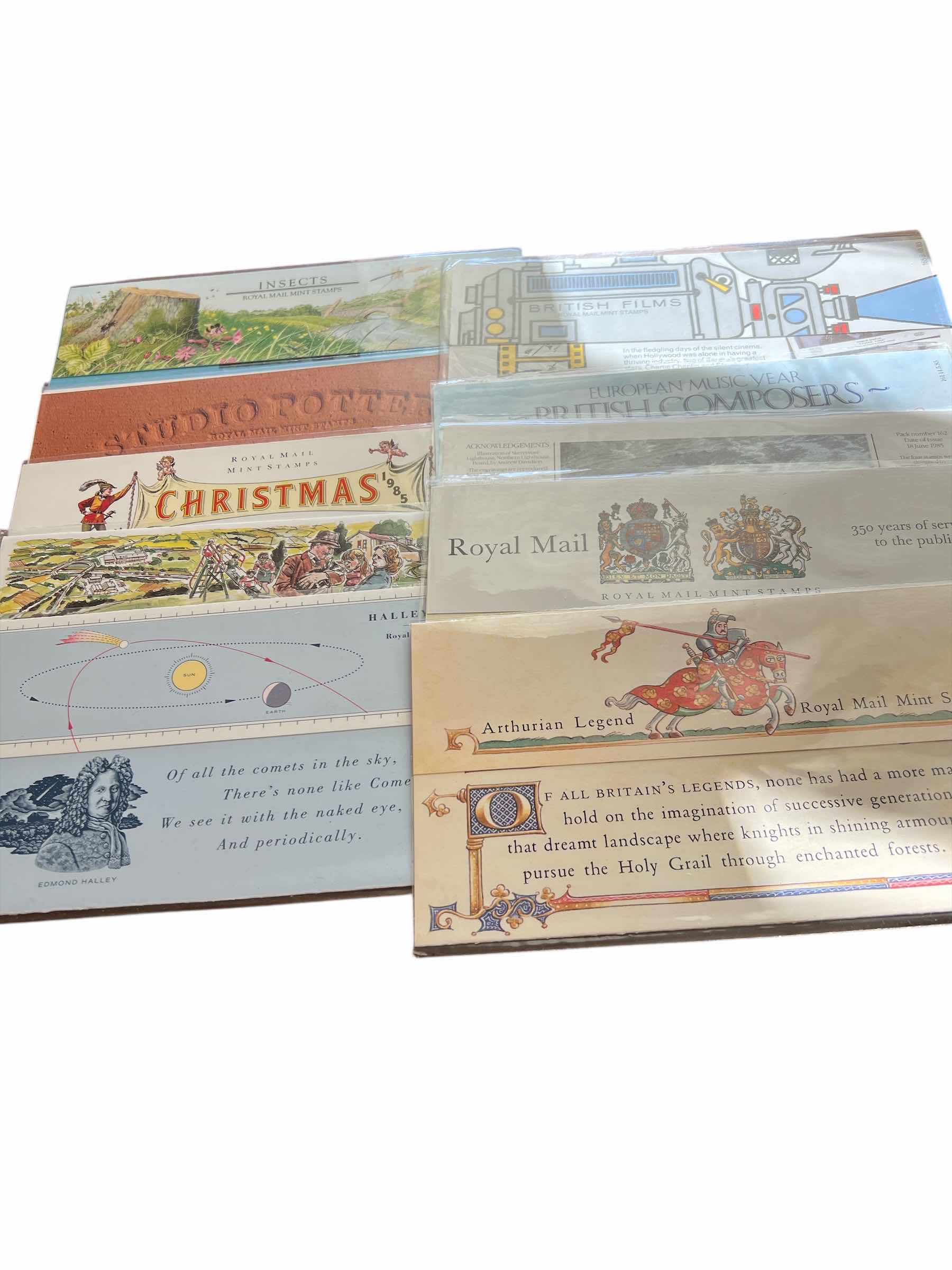 Photo 1 of LOT OF 20 BRITISH MINT COMMEMORATIVE STAMP SETS FROM THE 1989s