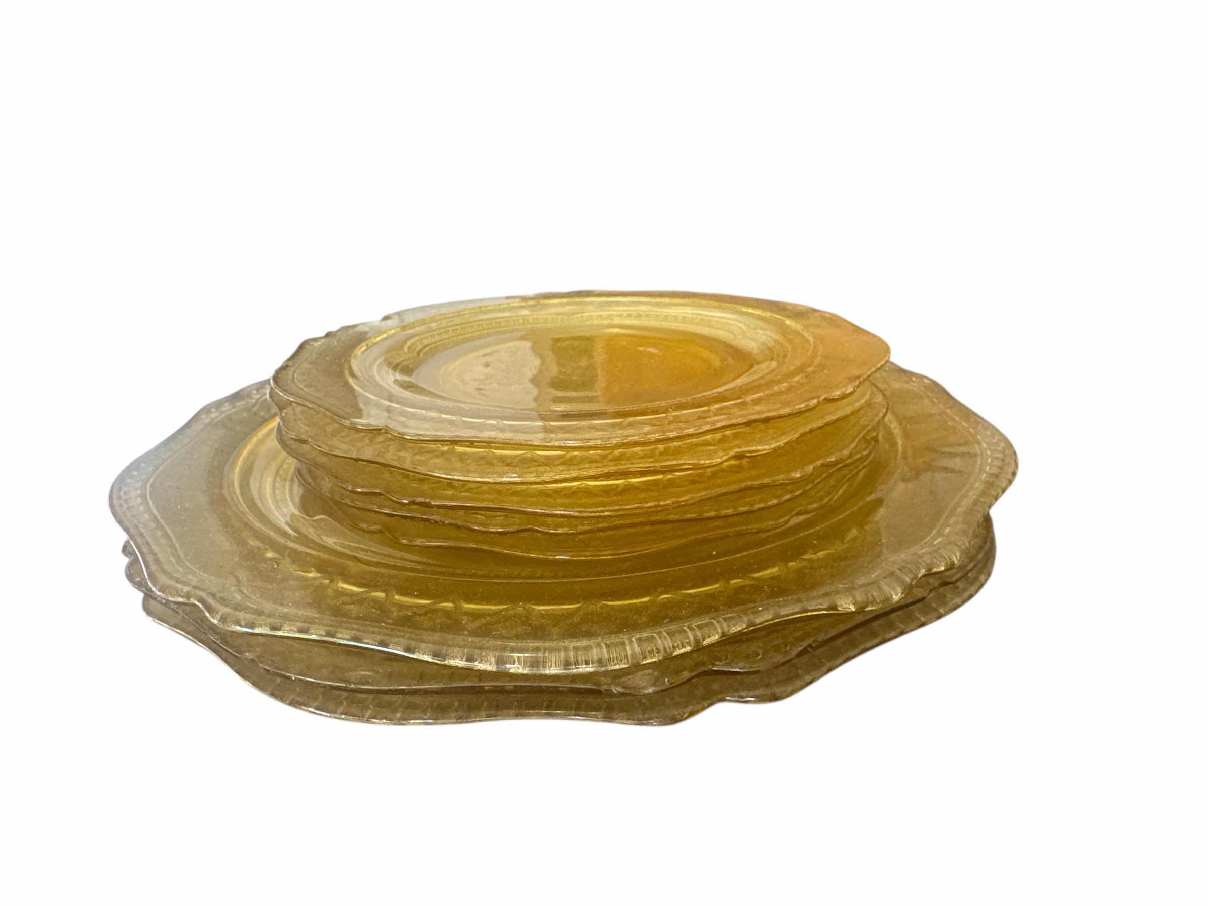 Photo 1 of 10 PIECES OF YELLOW FEDERAL GLASS