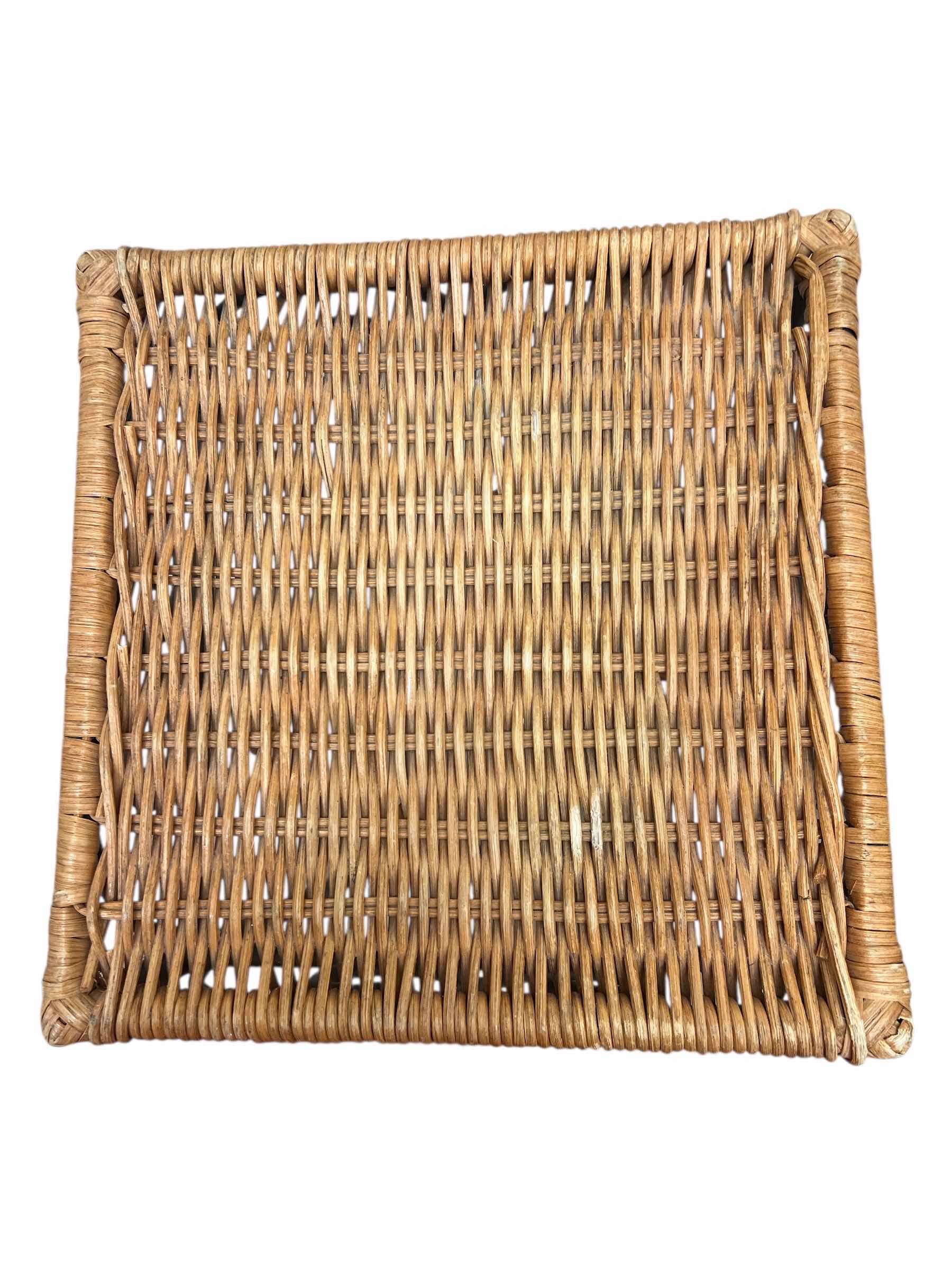 Photo 1 of WICKER AND METAL PLANT STAND - 30” H