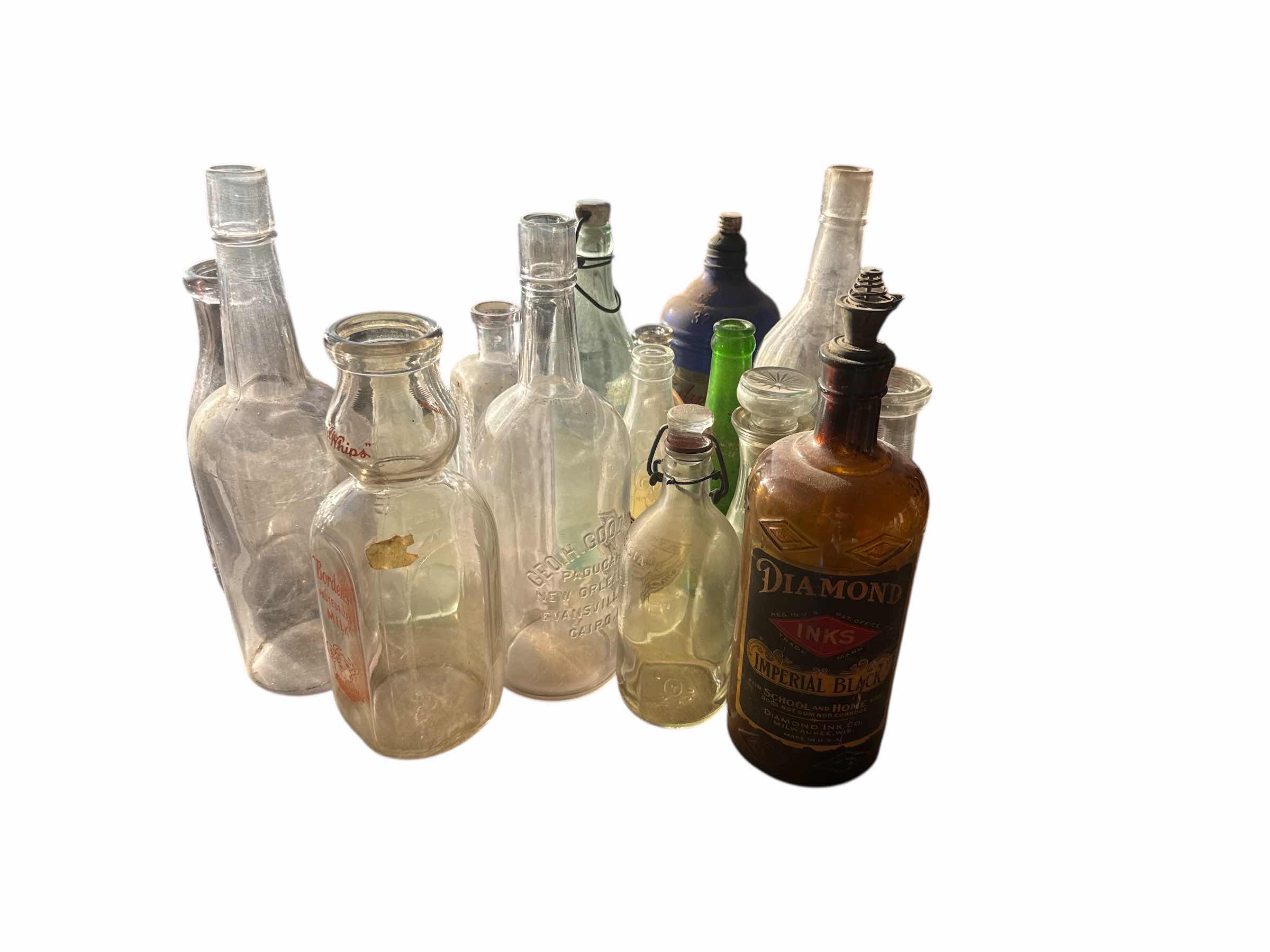 Photo 1 of ASSORTED VINTAGE BOTTLES