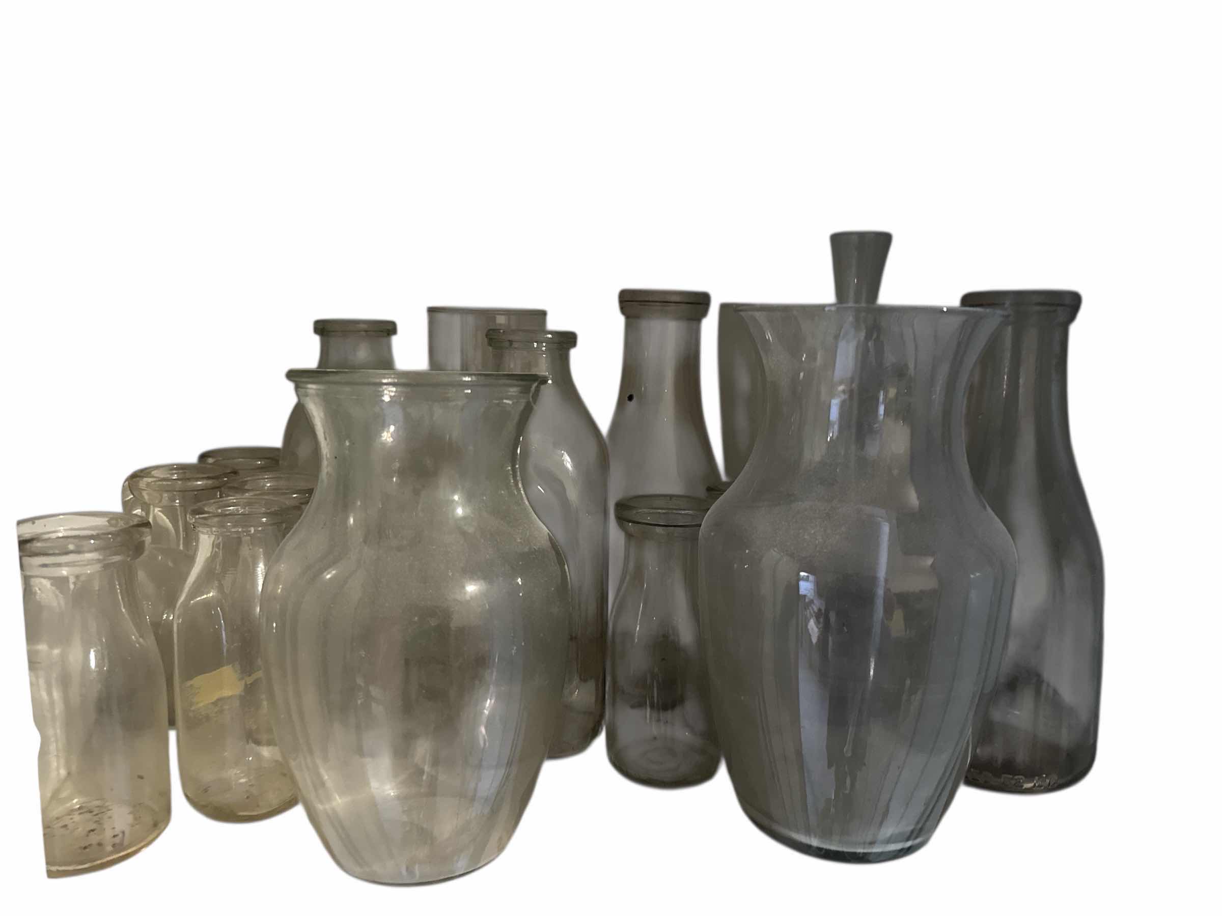 Photo 1 of GLASS BOTTLES AND VASES, SOME
VINTAGE
